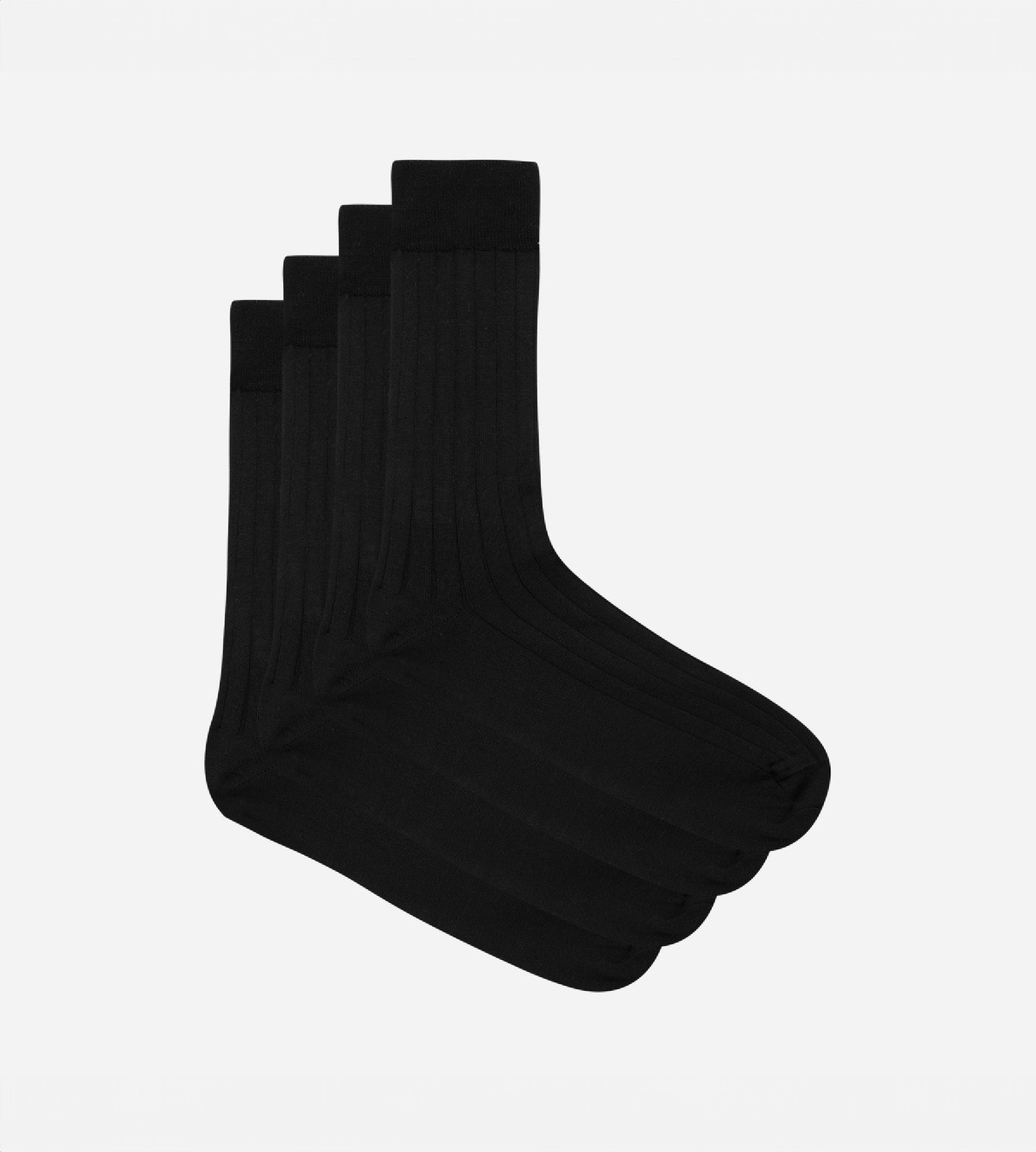 DIM Pack de 2 pares de calcetines negros de hilo de Escocia para hombre