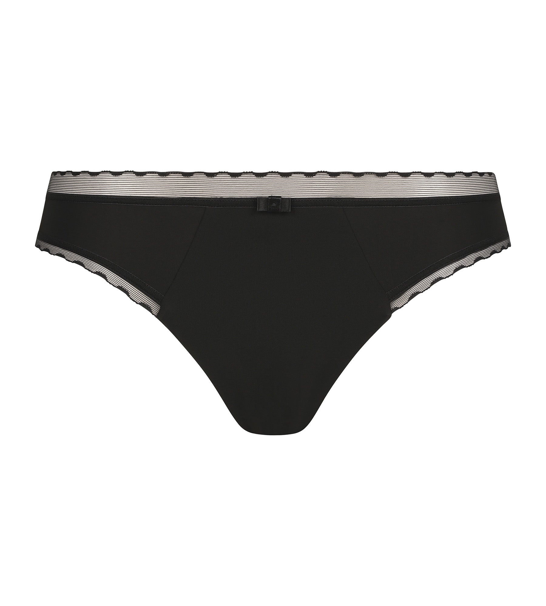 DIM Slip mujer microfibra y tul Negro Dim Daily Confort