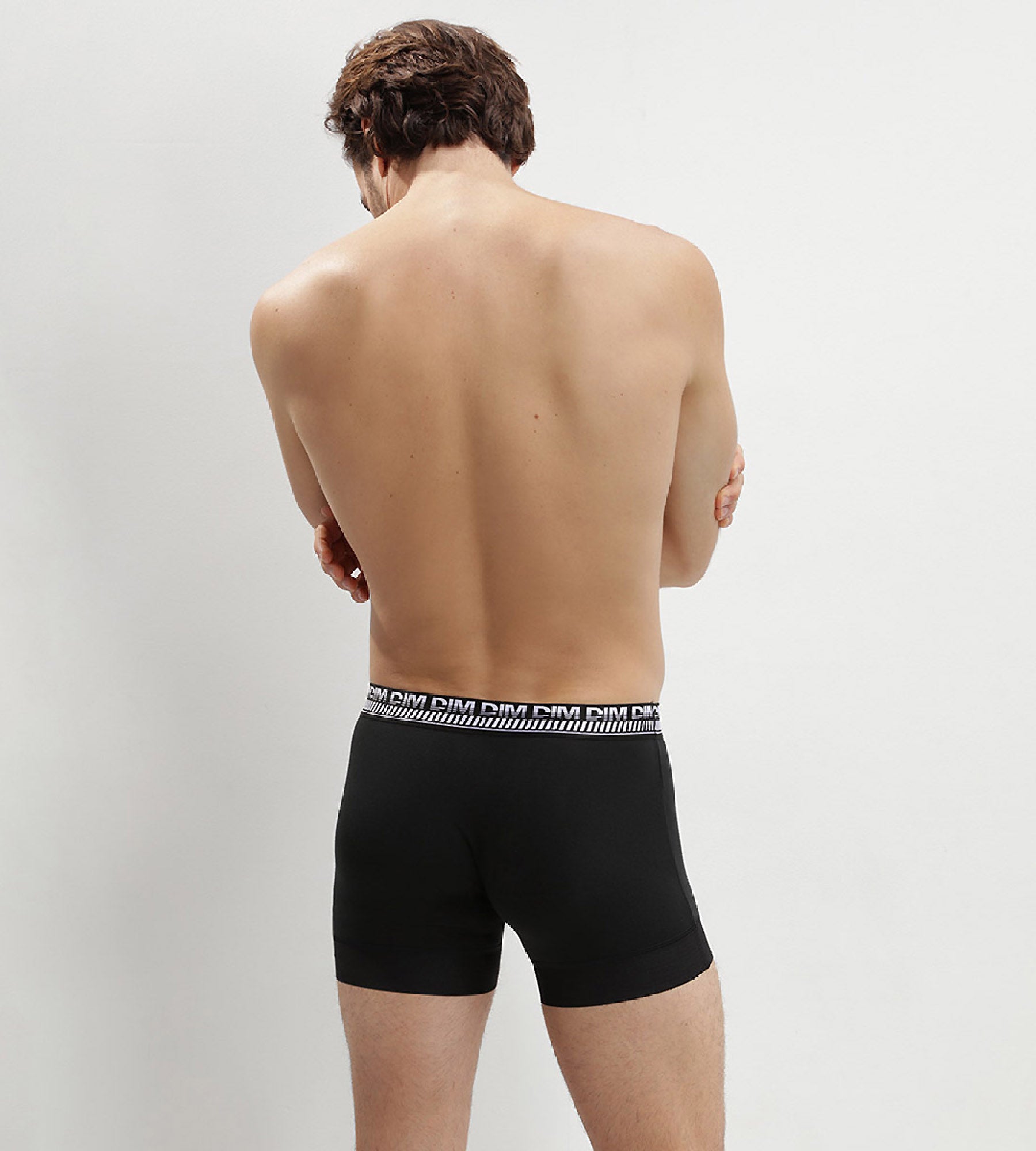 DIM Juego de 2 bóxers negros 3D Stay and Fit hombre