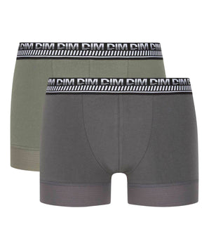Juego de bóxers para hombre en algodón elástico Verde Oliva Stay and Fit