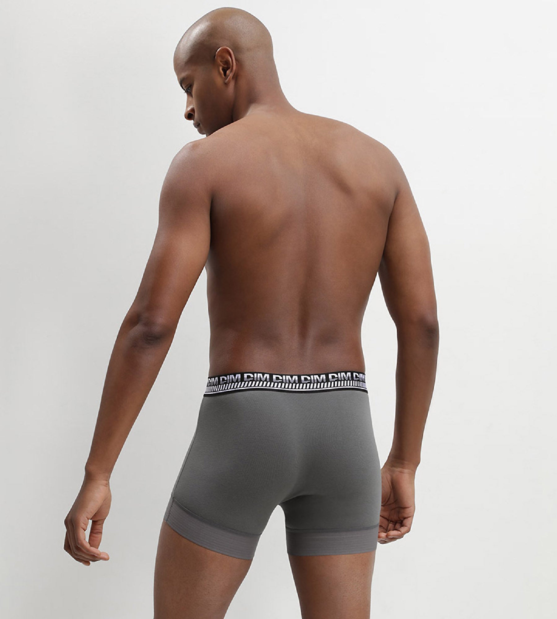 DIM Juego de bóxers para hombre en algodón elástico Verde Oliva Stay and Fit