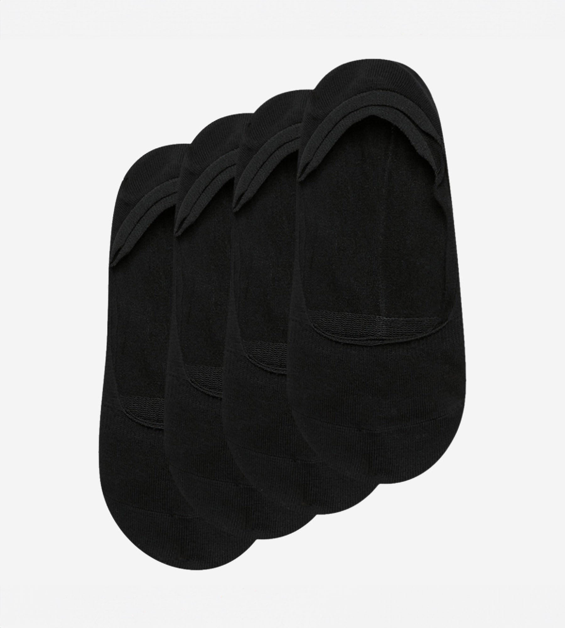 DIM Pack de 2 pares de pinkies negros de algodón para mujer