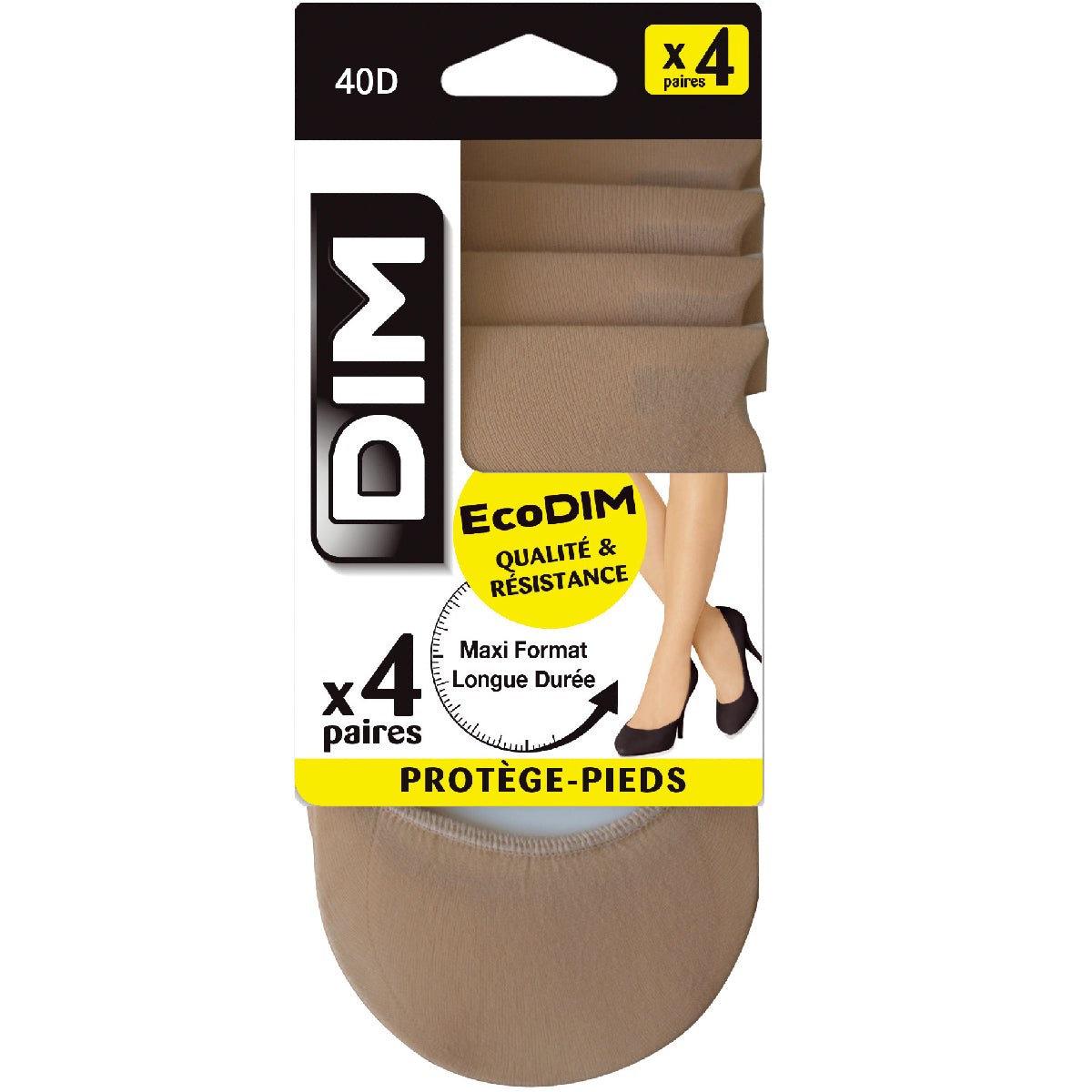 DIM Pack de 4 pinquis transparentes EcoDIM opacos de 40D