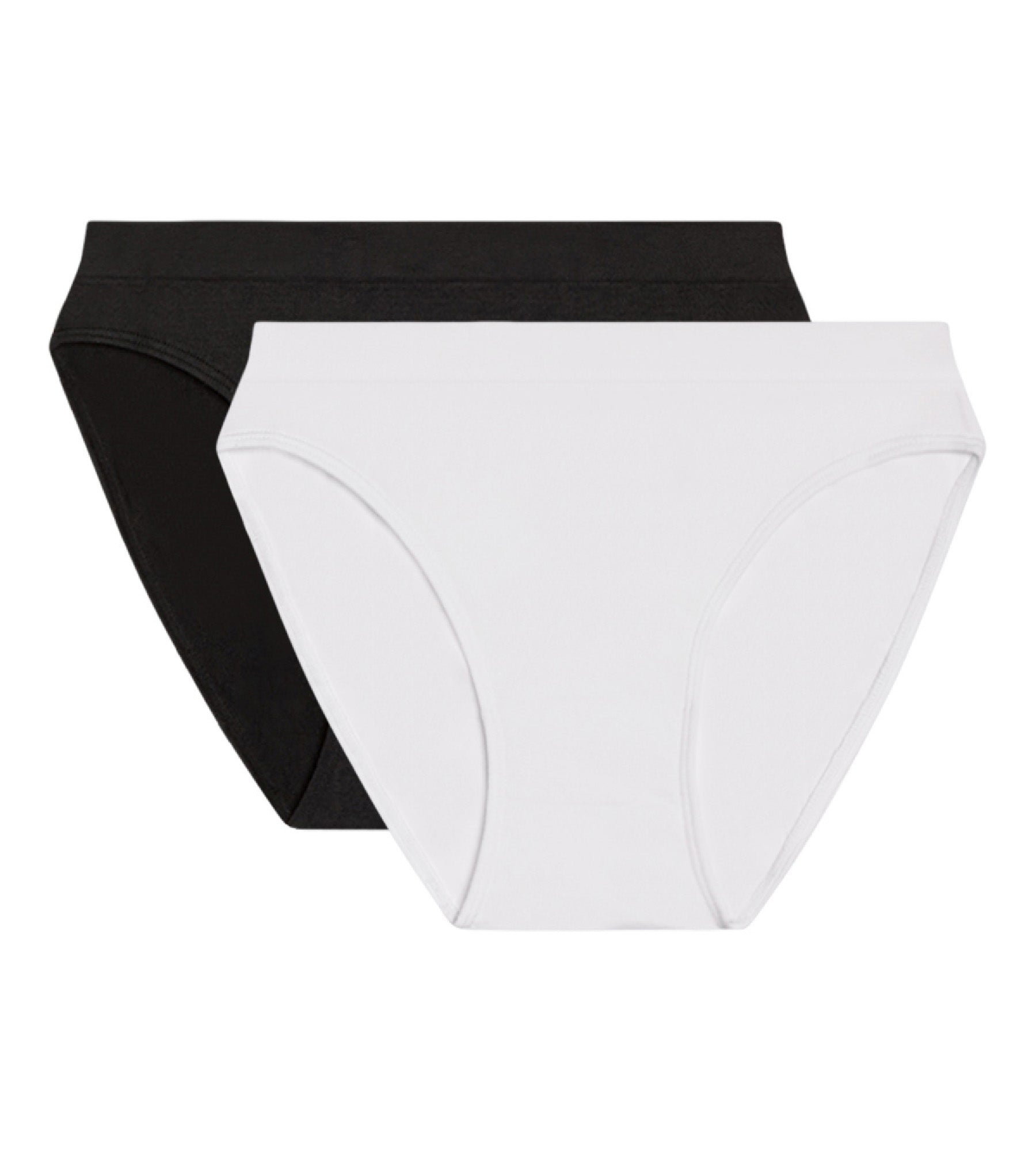 DIM Pack de 2 braguitas negra y blanca de microfibra - Ecodim