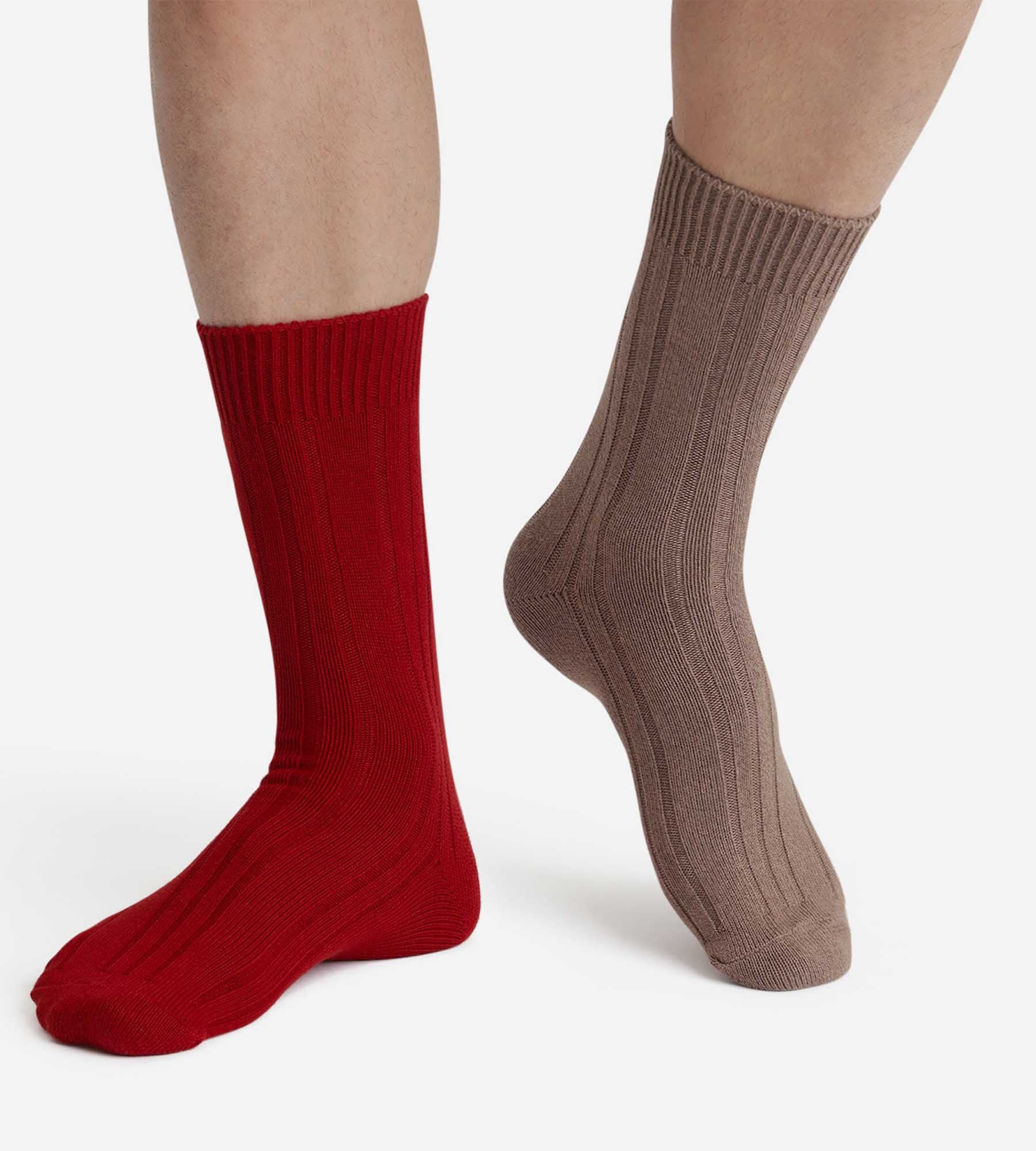 DIM Pack de 2 pares de calcetines de hombre Bamboo Red