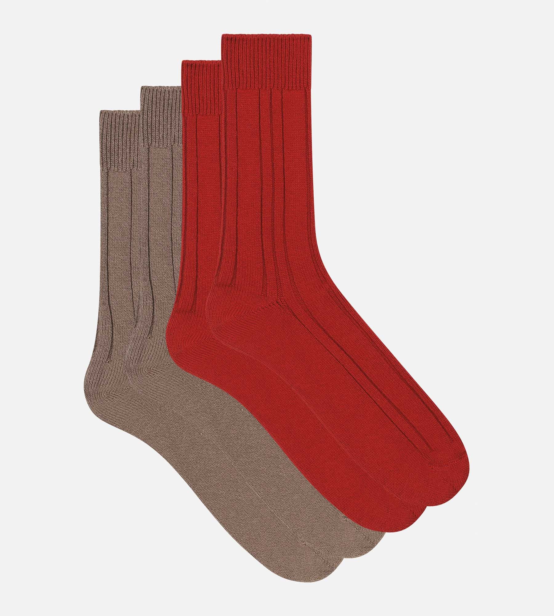 DIM Pack de 2 pares de calcetines de hombre Bamboo Red