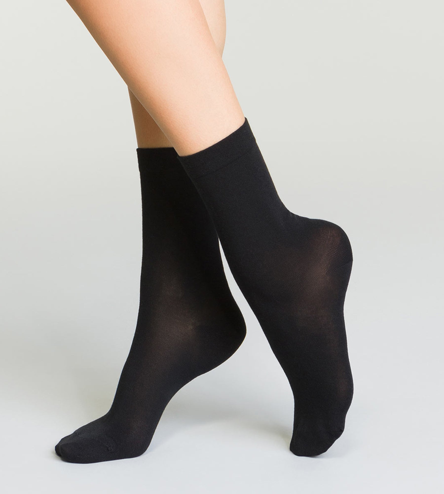 DIM Calcetines térmicos negros para mujeres