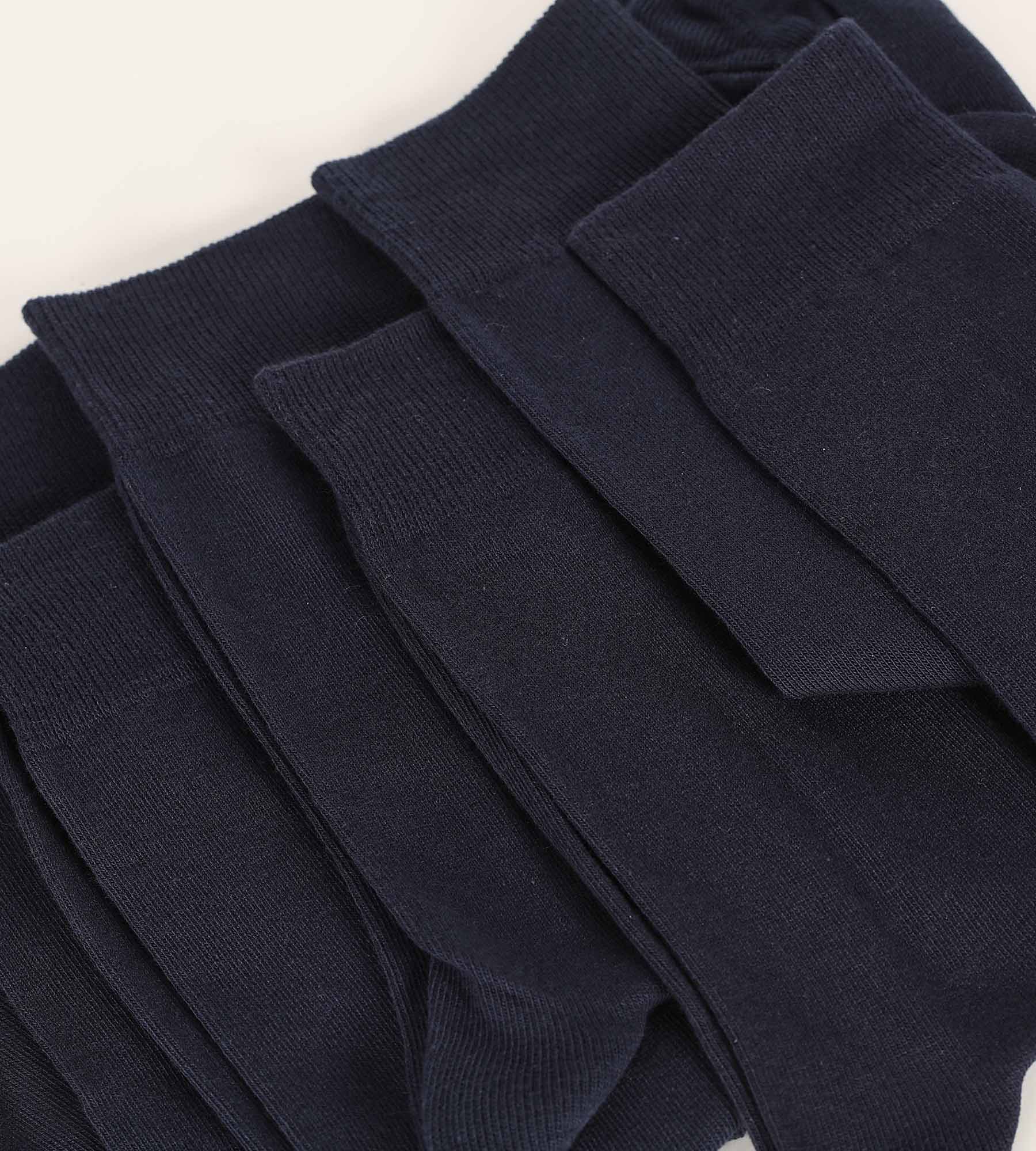 DIM Pack de 3 pares de calcetines de hombre de algodón azul marino Dim Coton