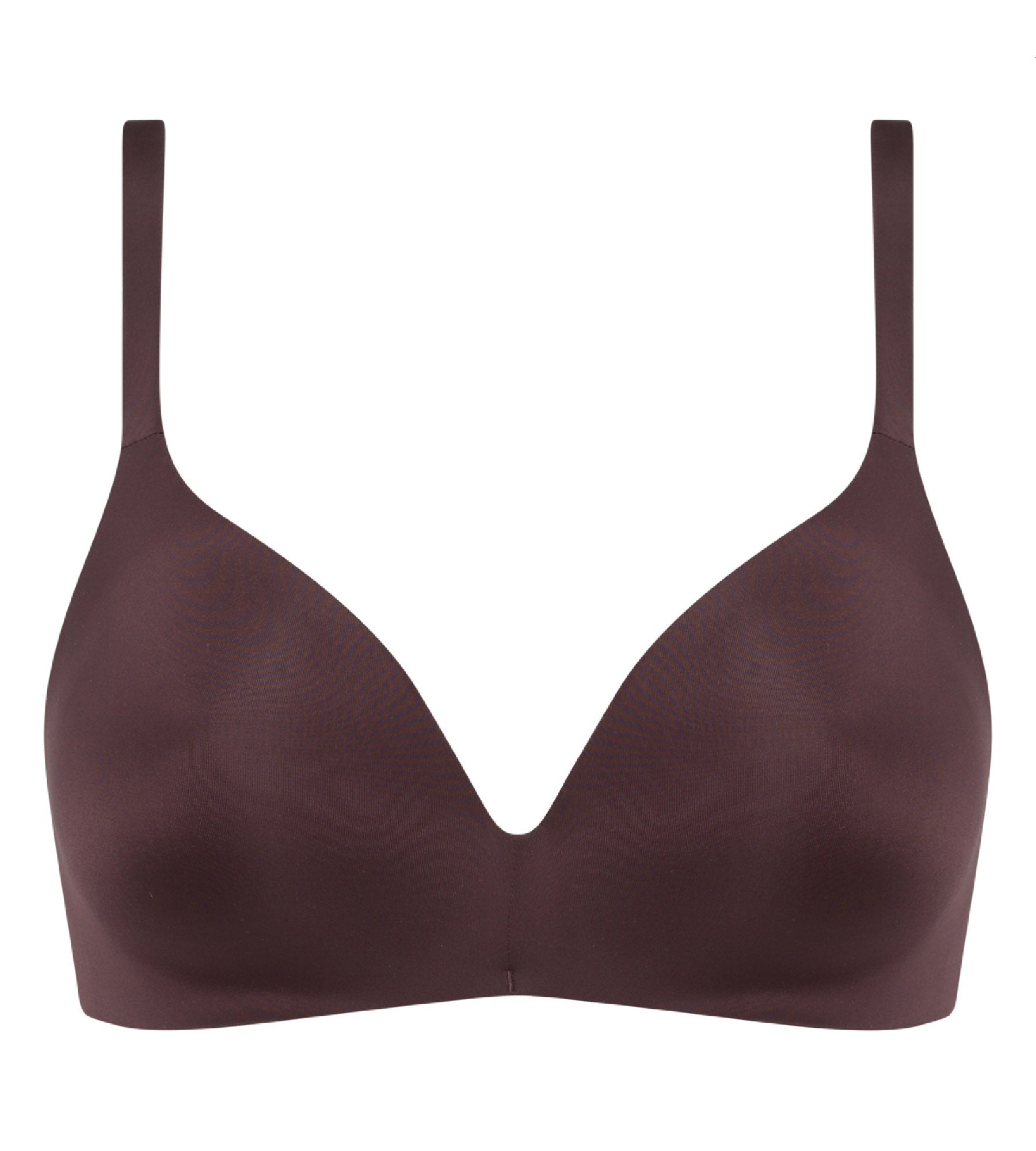 DIM Sujetador triangular con foam sin aros marrón InvisiFree Dim
