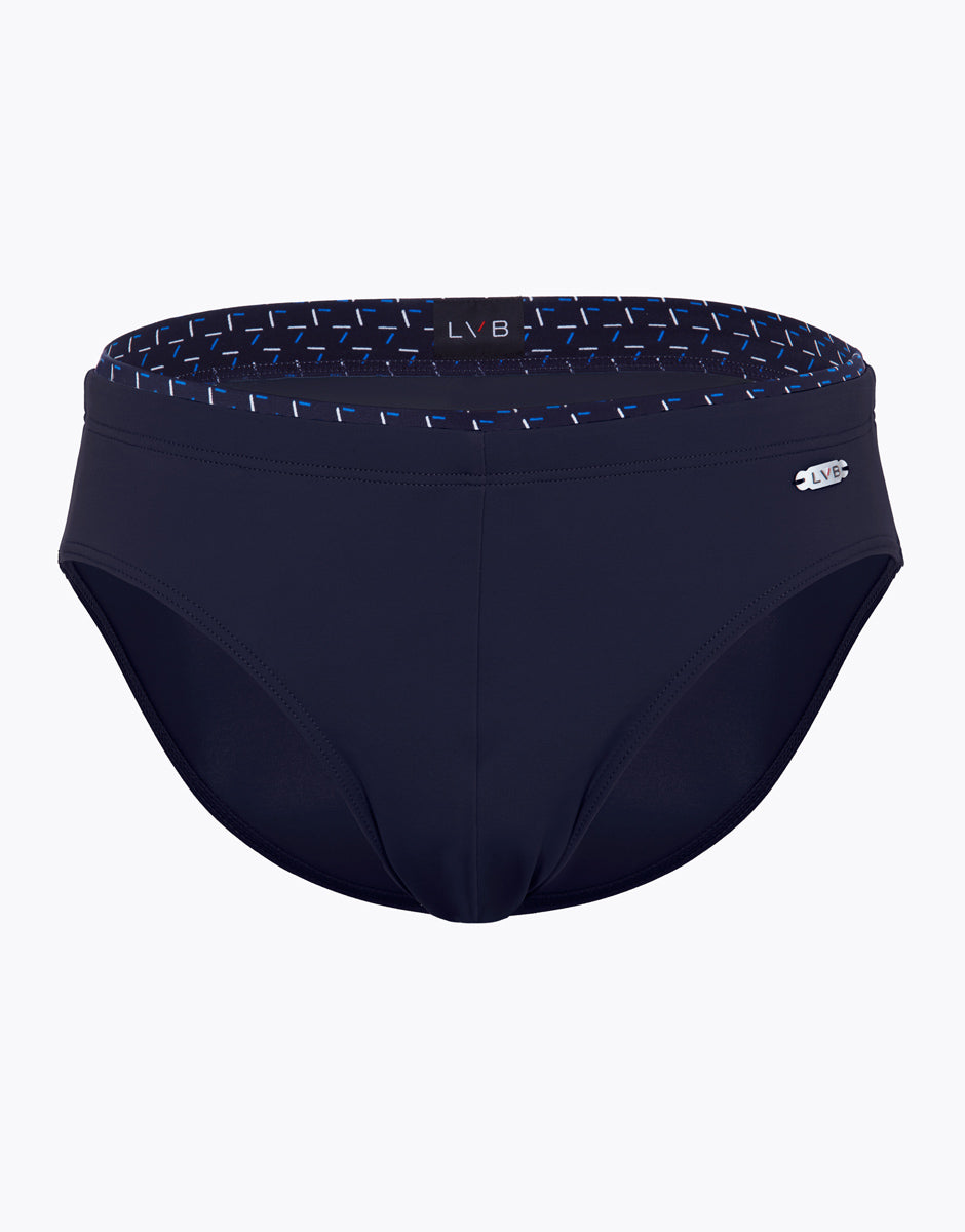 DIM Bañador de microfibra azul noche para hombre
