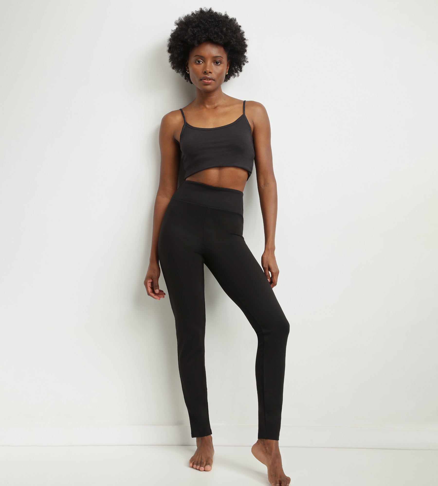 DIM Legging de mujer negro con efecto moldeador Dim Relax & Go
