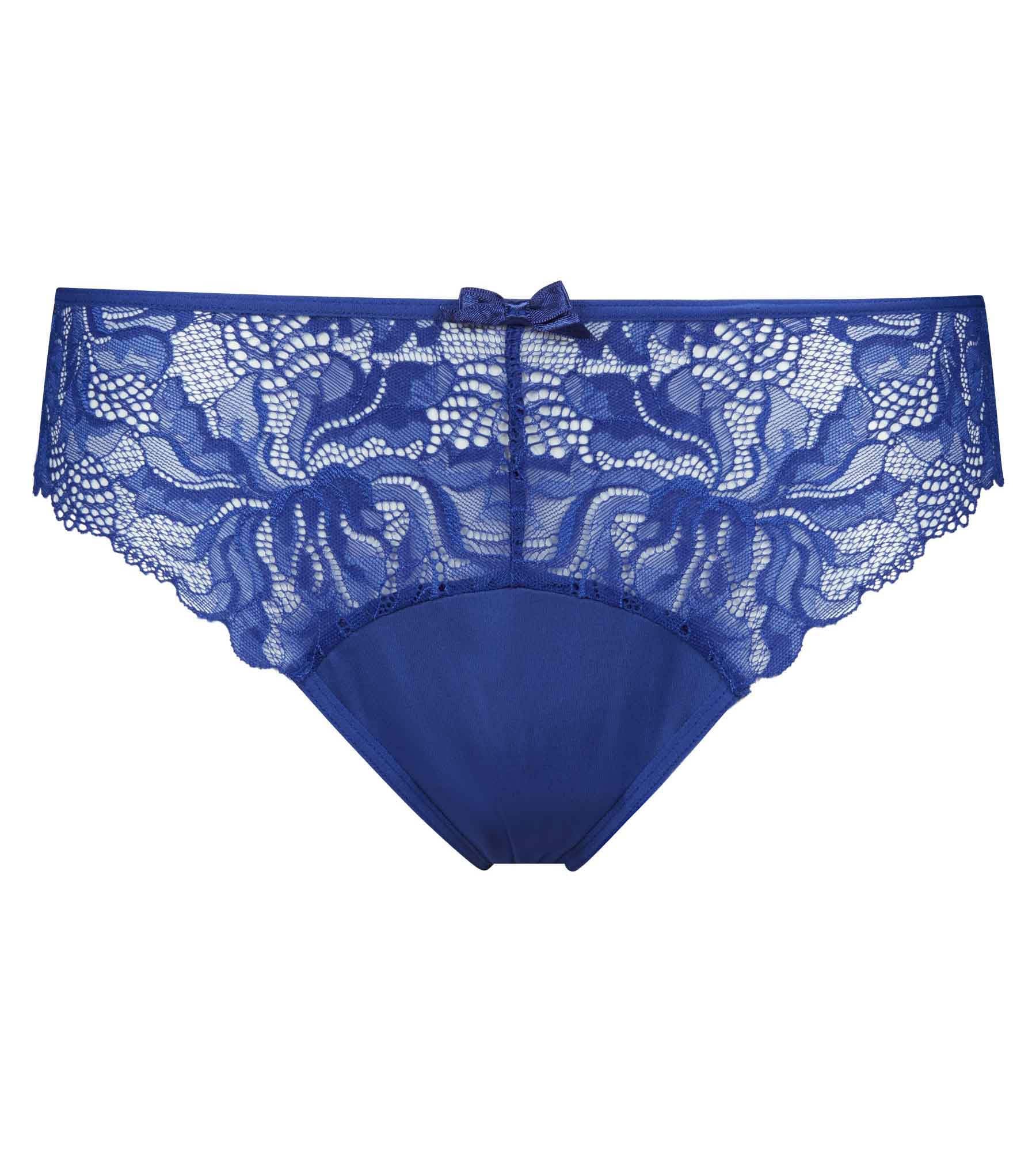 DIM Braga de encaje y microfibra Azul EléctricoGenerous Essentiel