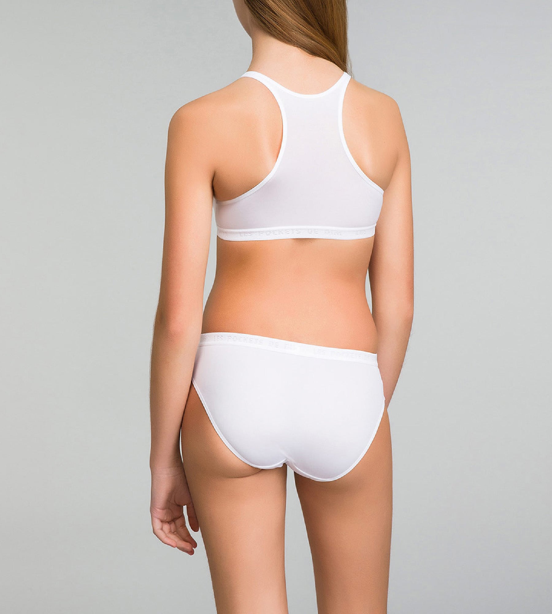 DIM Pack de 2 braguitas blancas niña - Pocket Micro