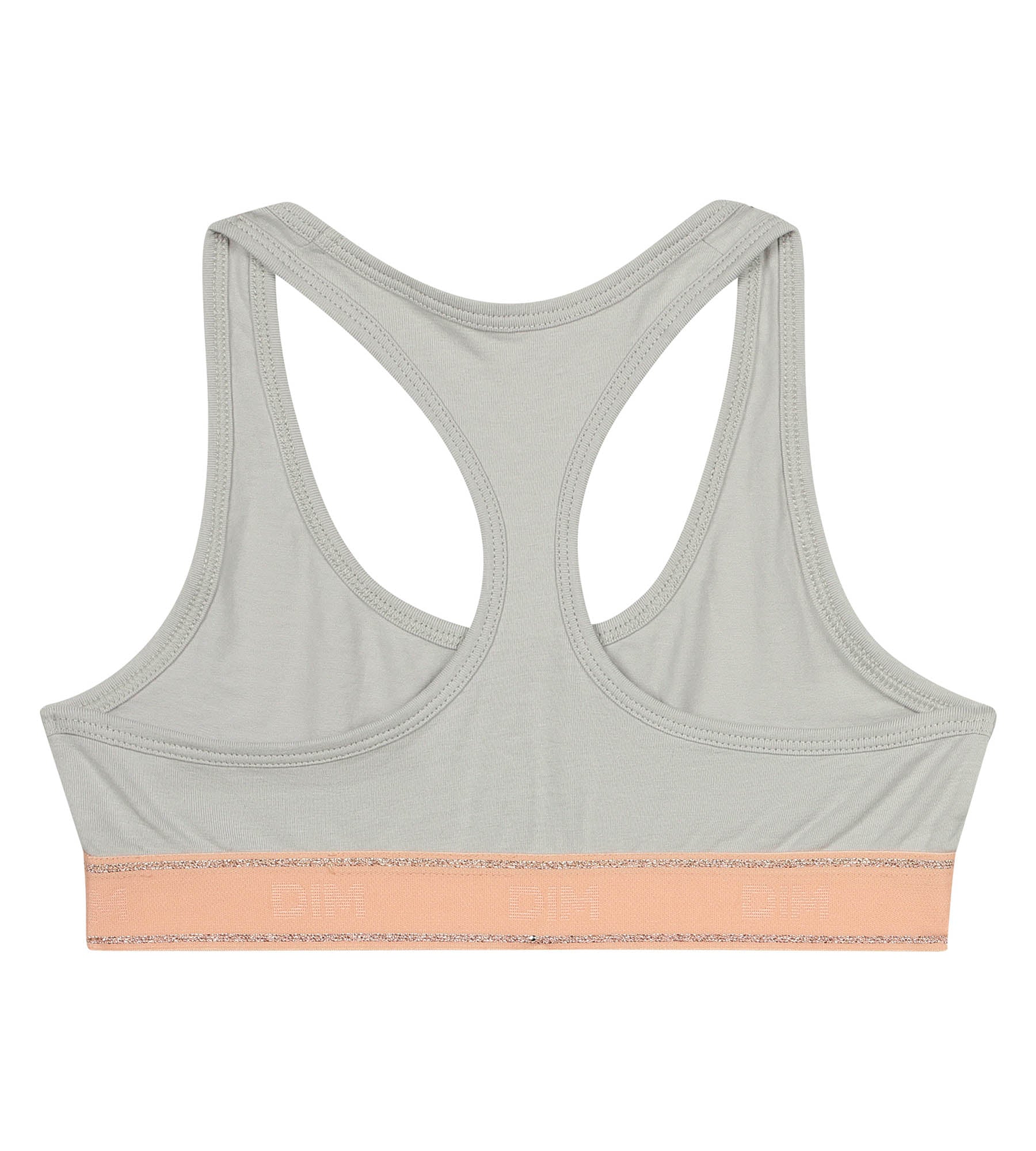 DIM Sujetador gris y rosa de niña Dim Sport