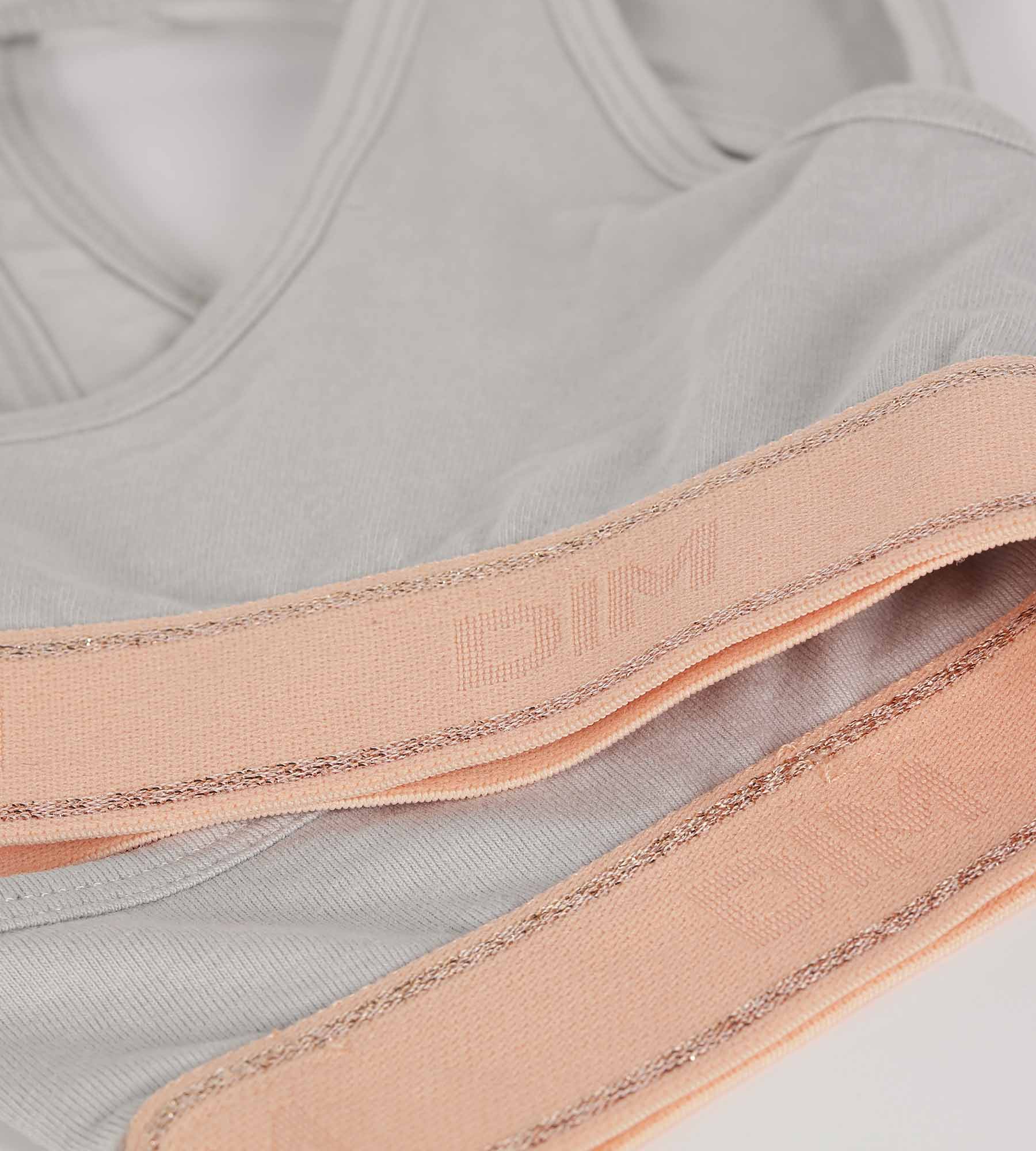 DIM Sujetador gris y rosa de niña Dim Sport