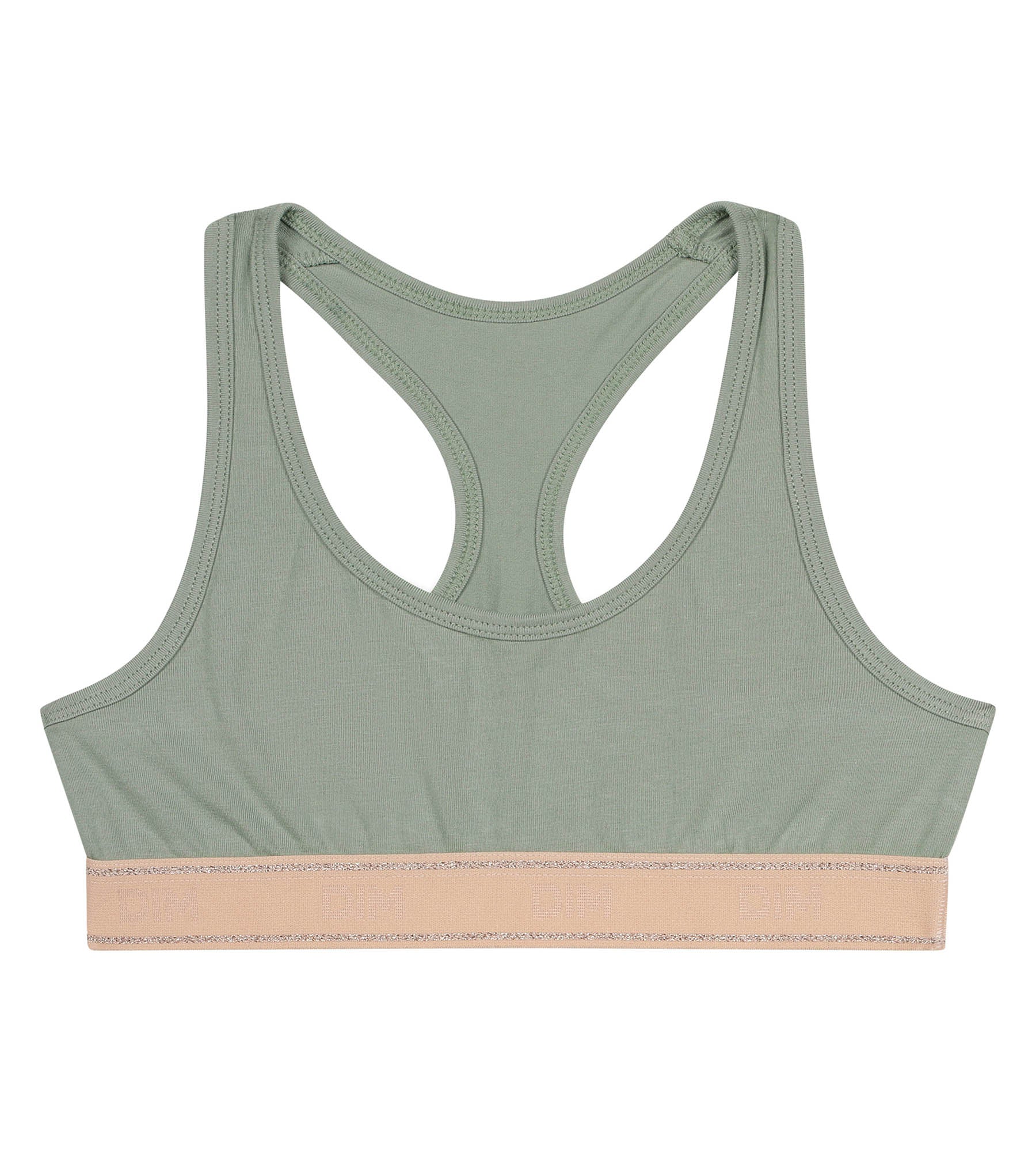 DIM Sujetador de niña verde y rosa Dim Sport