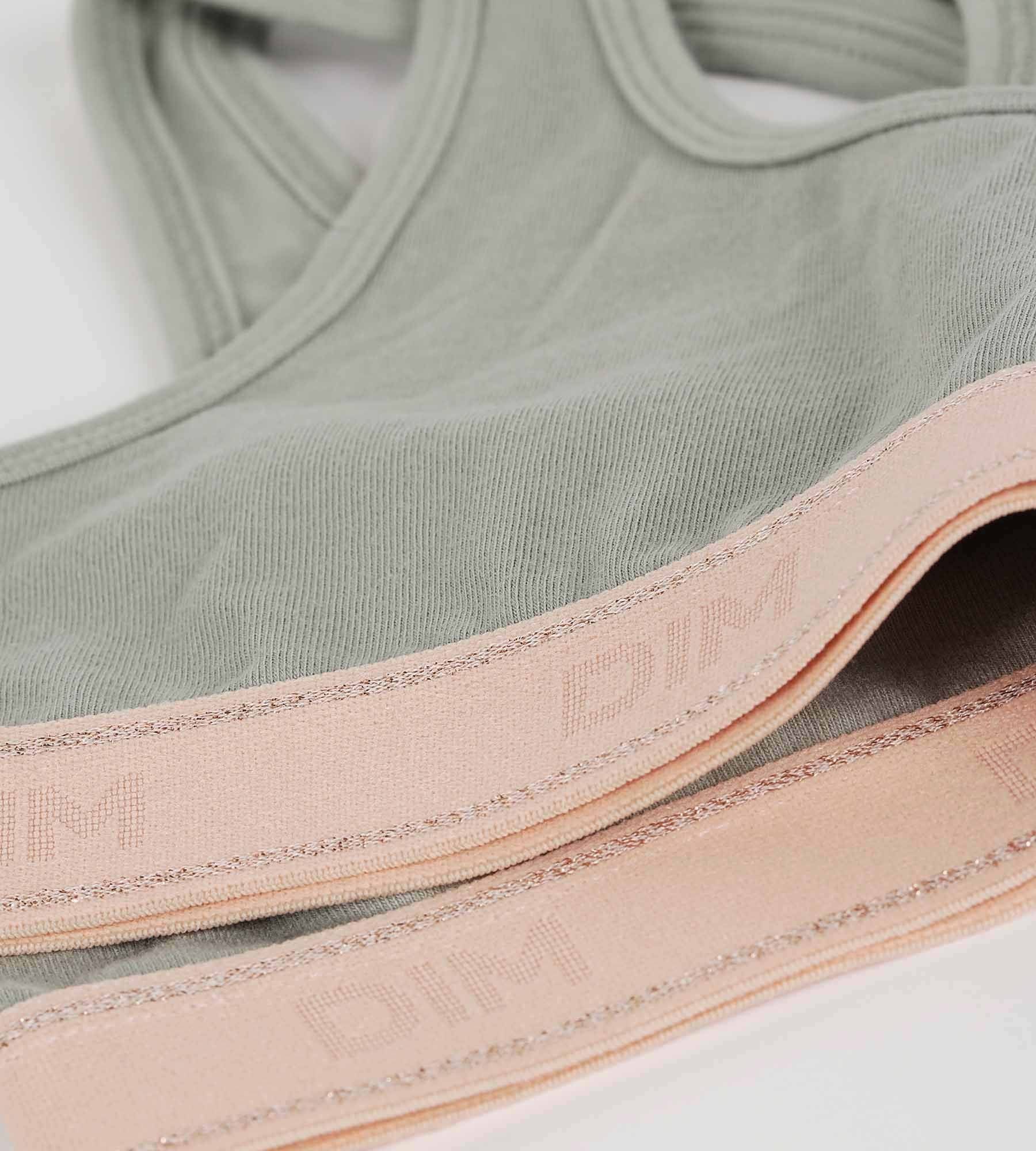 DIM Sujetador de niña verde y rosa Dim Sport