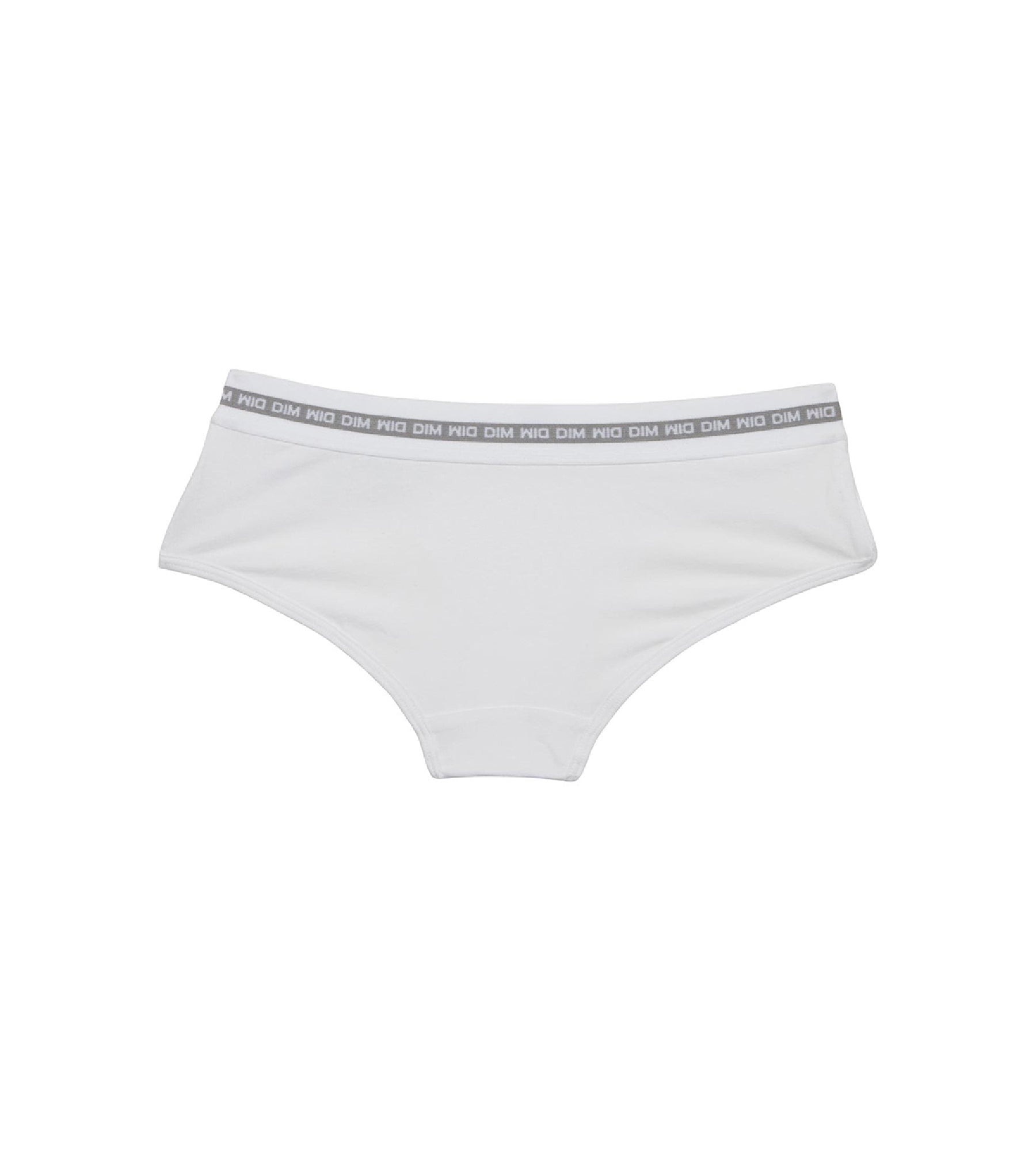 DIM Short de niña de algodón elástico blanco con estampados plateados Dim Sport