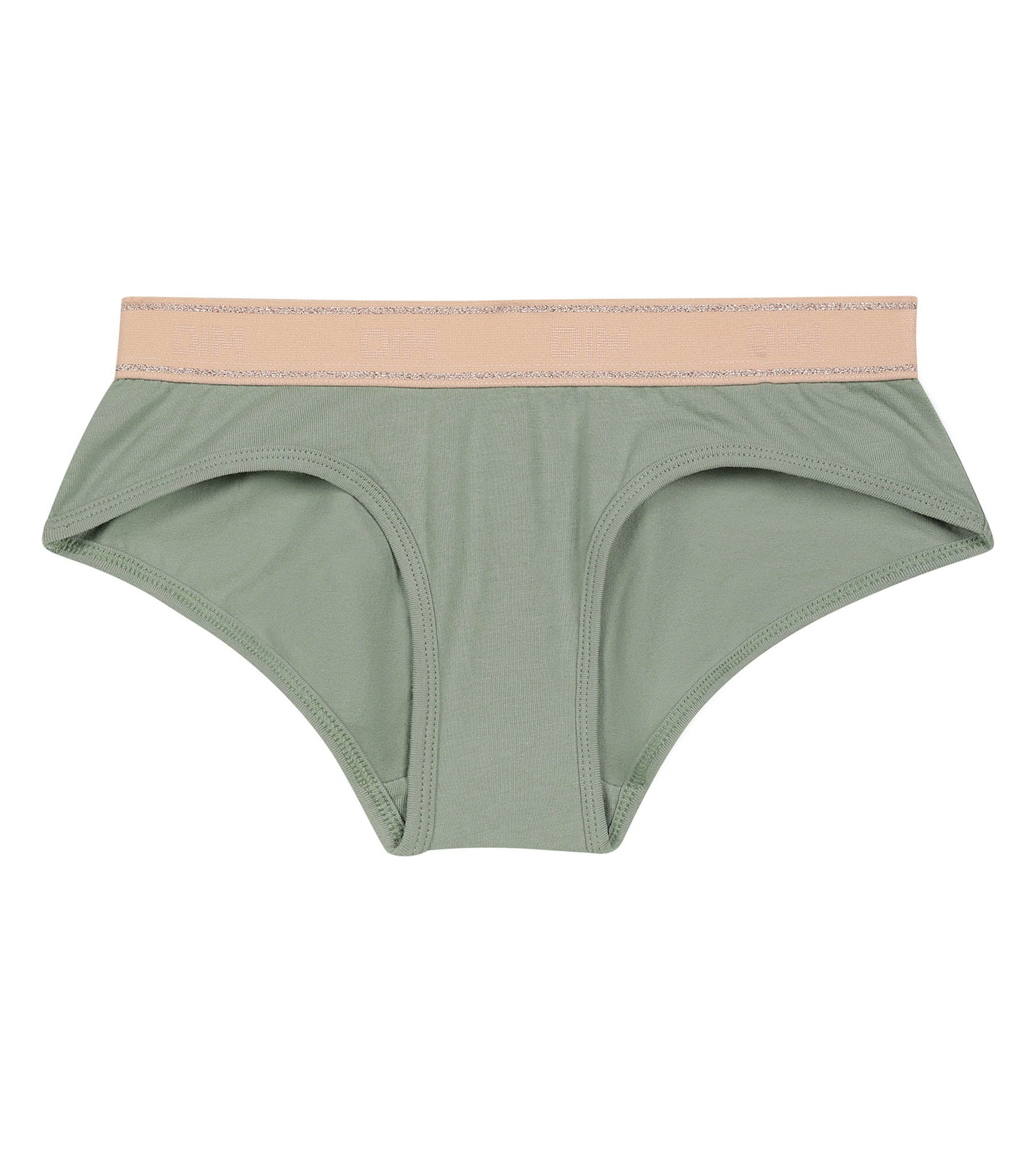DIM Pantalón corto de niña en verde salvia y rosa Dim Sport