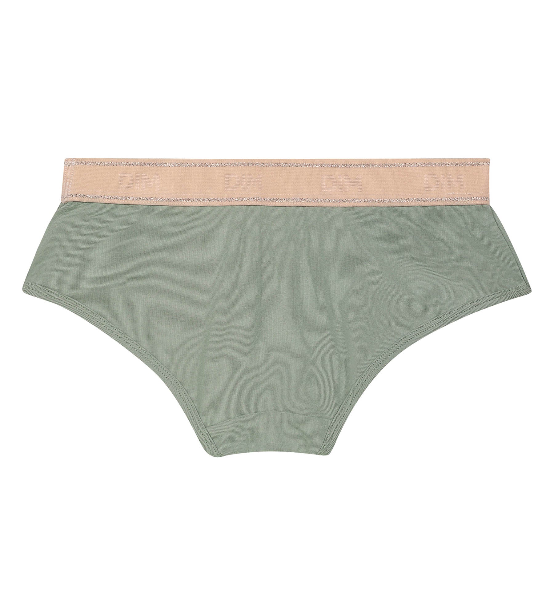 DIM Pantalón corto de niña en verde salvia y rosa Dim Sport