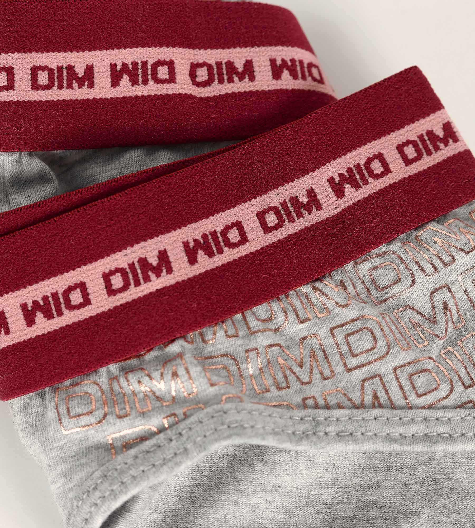 DIM Shorty fille Dim sport gris chiné