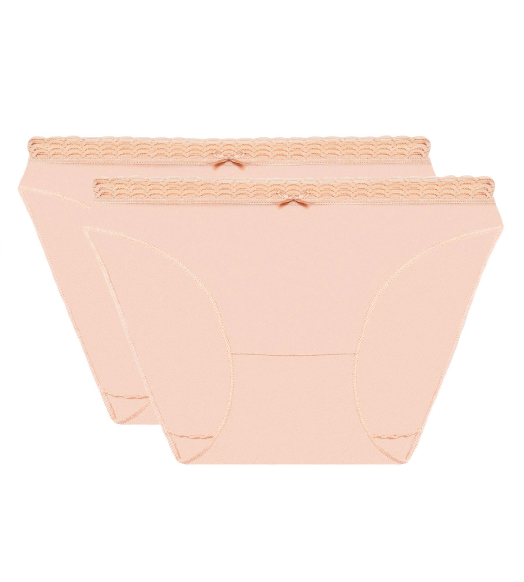 DIM Pack de 2 bragas rosa para mujer DIM Fashion
