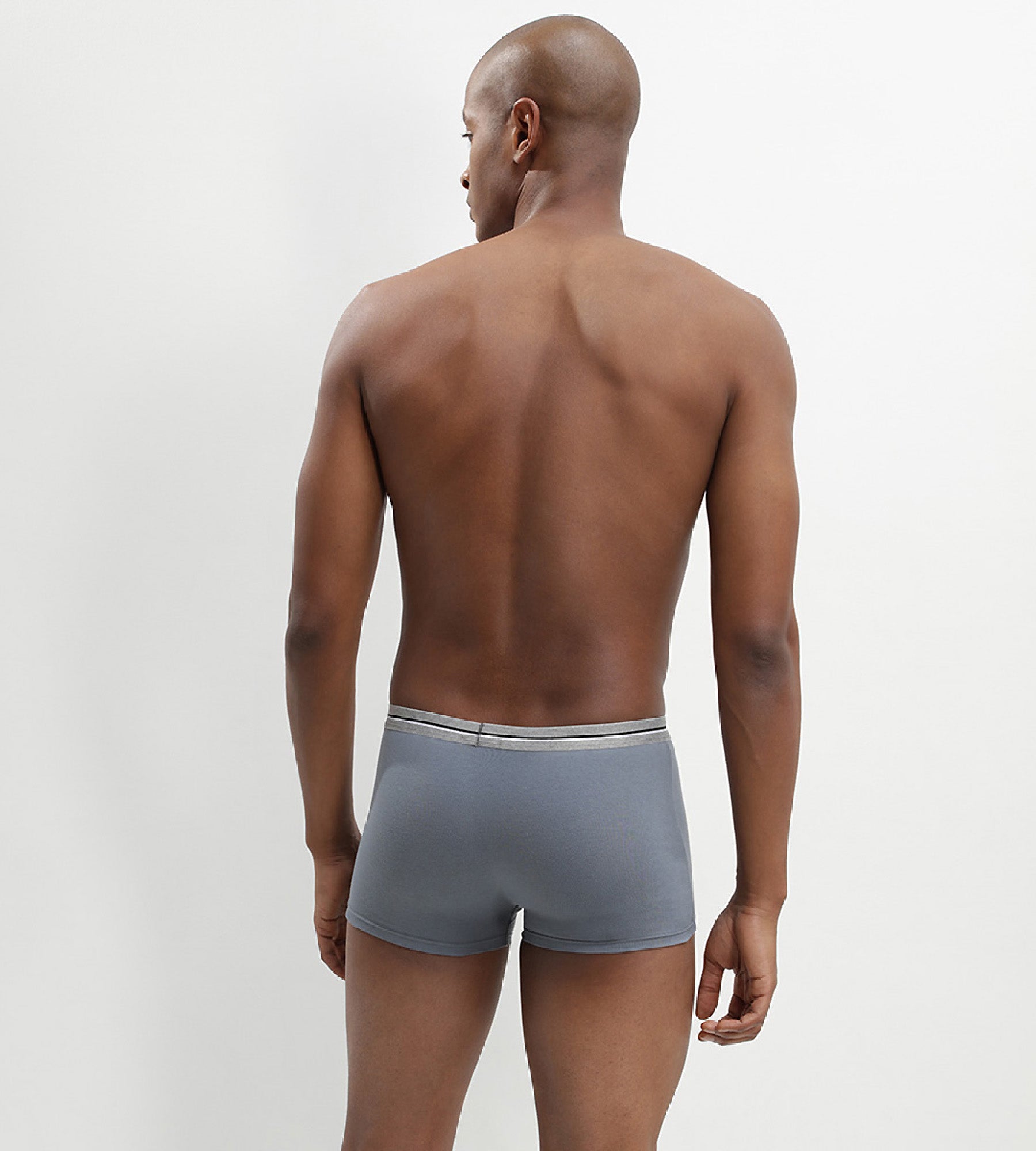 DIM Pack de 3 bóxers gris y negro de algodón elástico resistente Ultra Resist