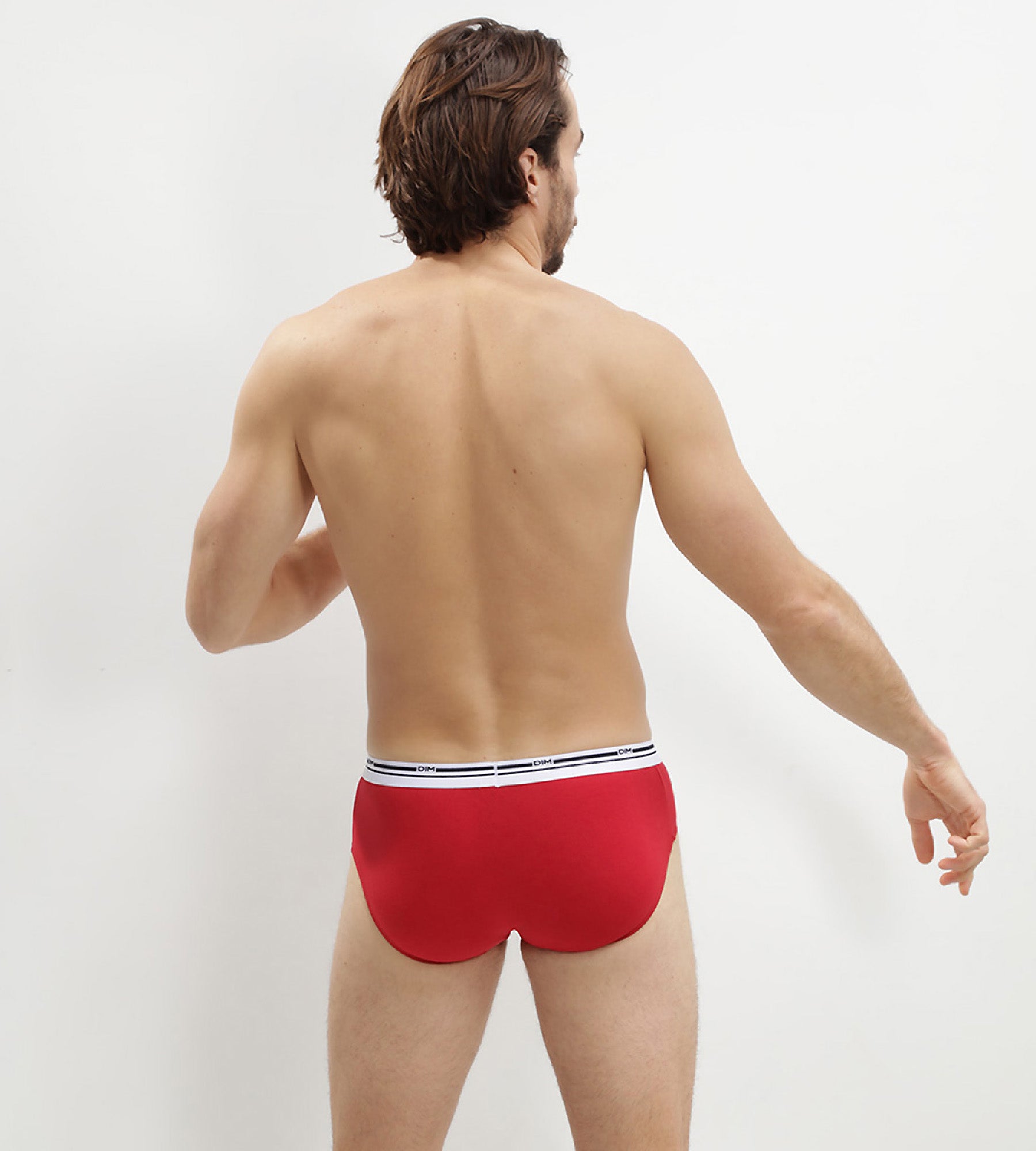 DIM Pack de 3 calzoncillos rojos y azules para hombre Classic Colors