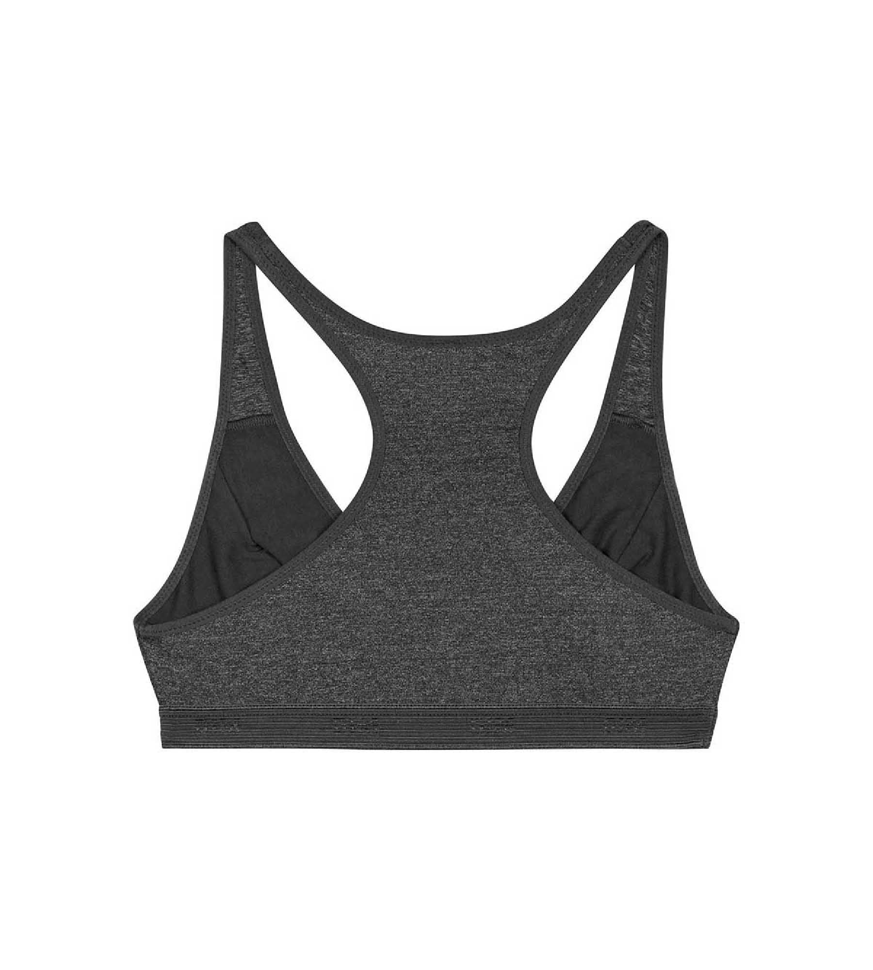 DIM Sujetador deportivo niña gris oscuro de microfibra Dim Micro