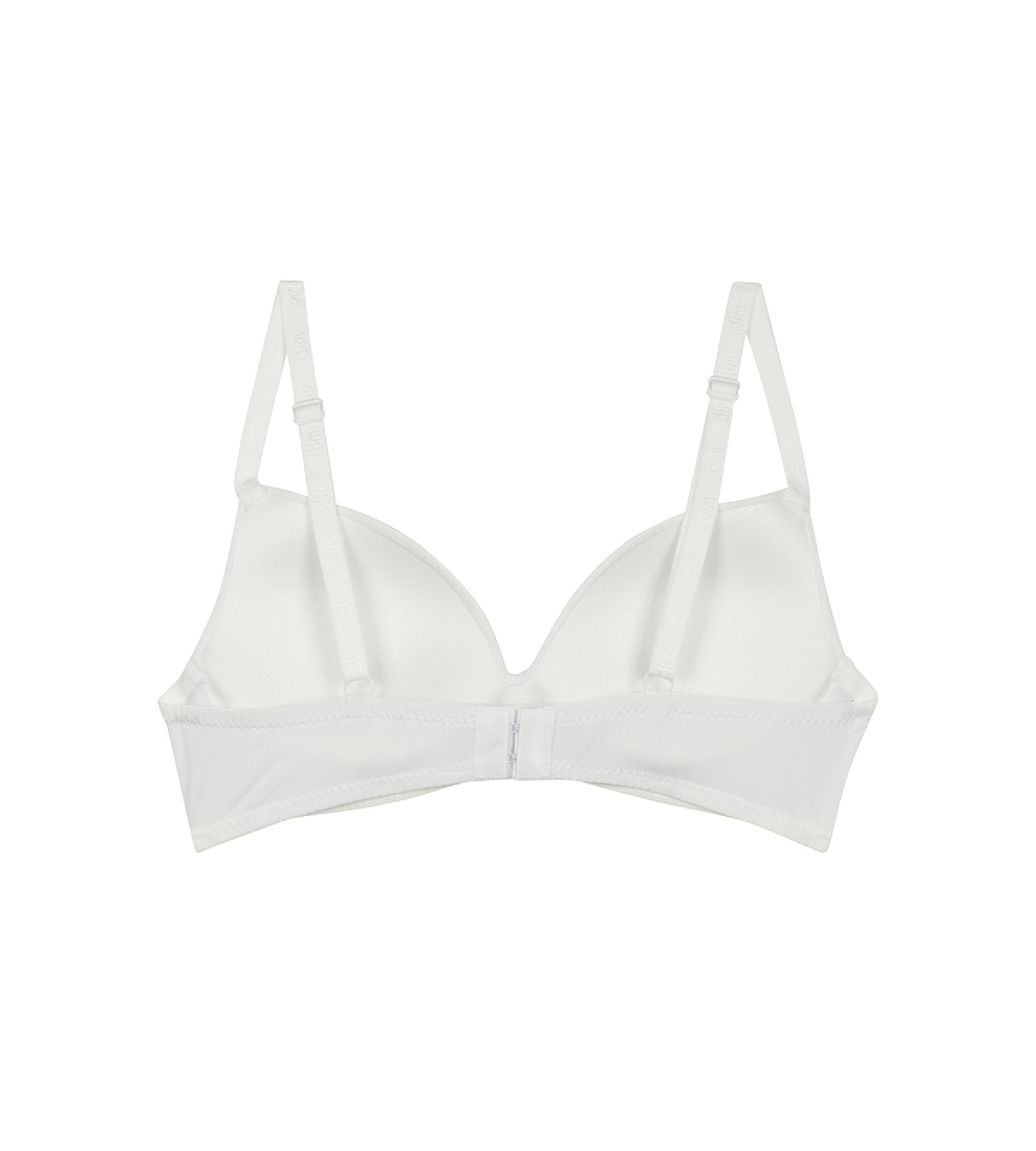 DIM Sujetador triangular blanco con copas niña Dim Invisible