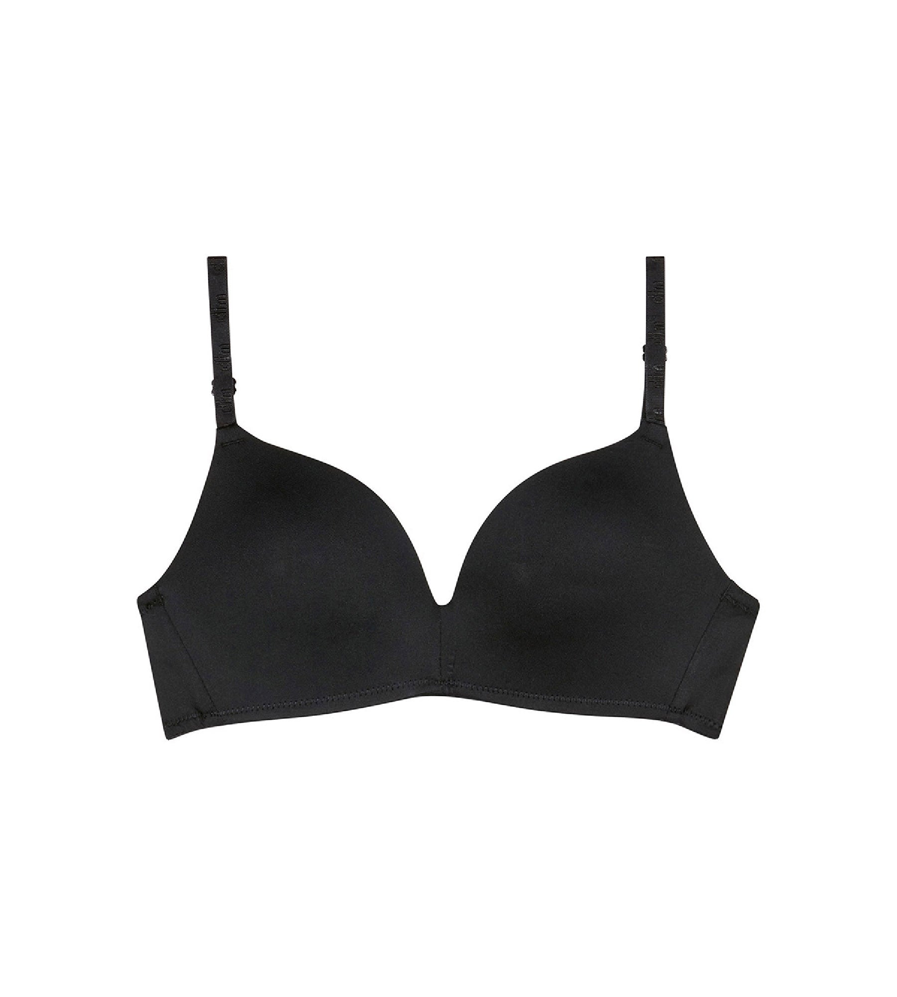 DIM Sujetador triangular negro con copas niña Dim Invisible