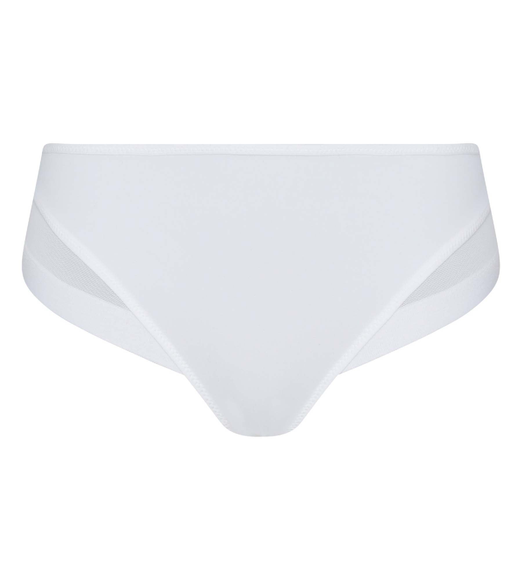 DIM Braguita de microfibra y tul blanco Generous de Dim