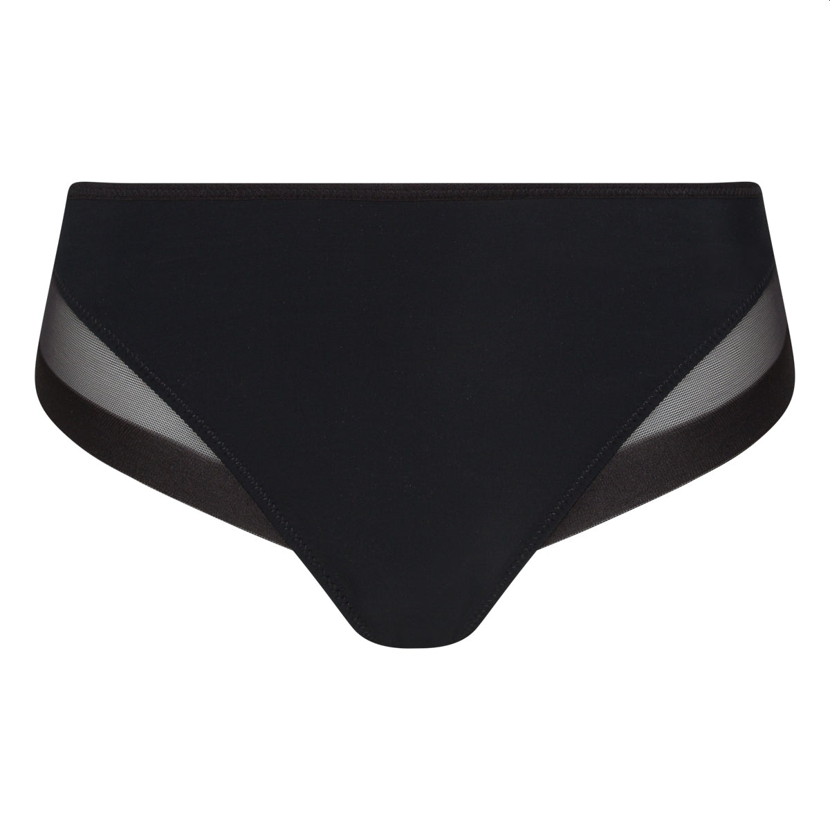 DIM Braguita de microfibra y tul negro Generous de Dim
