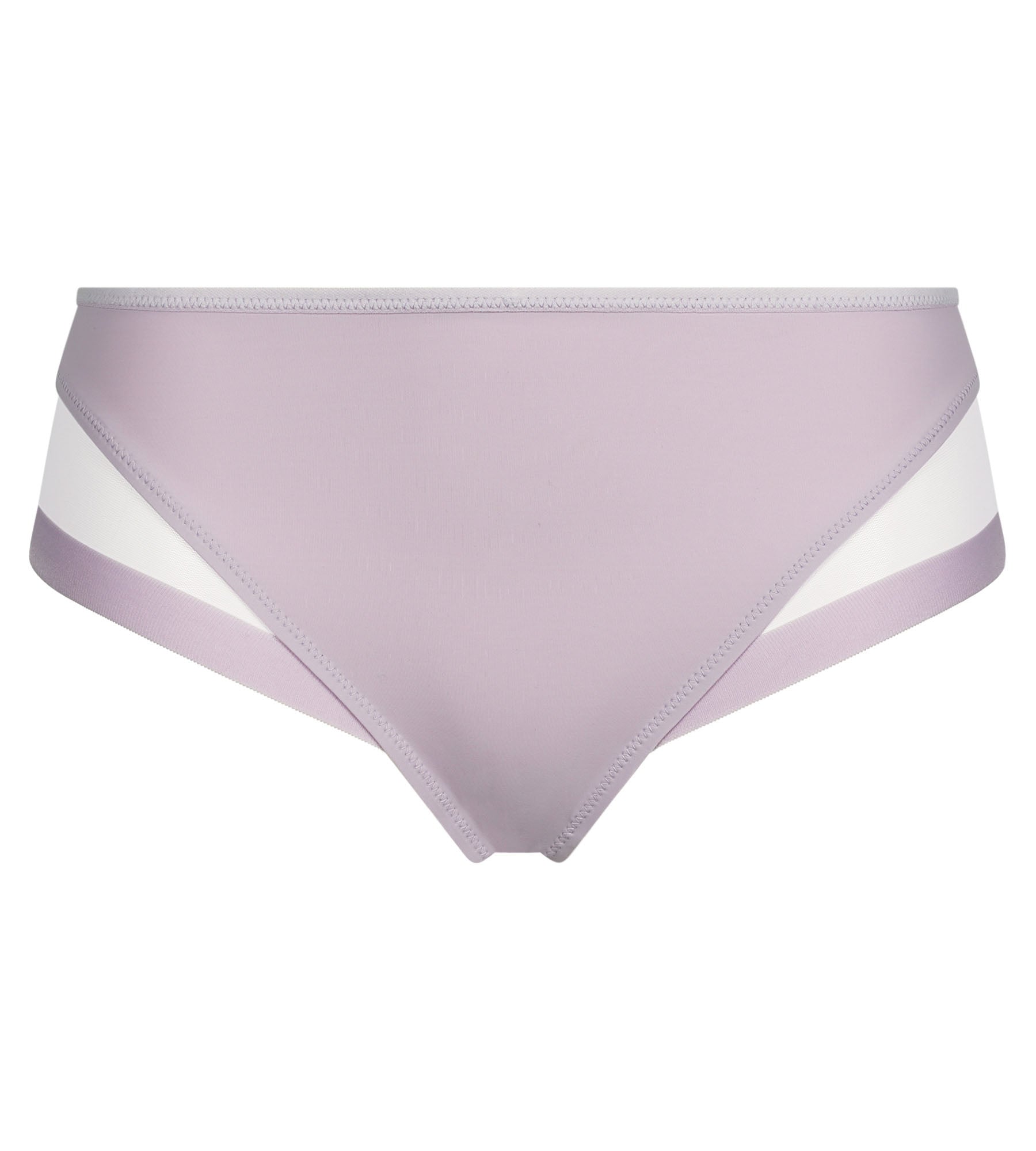 DIM Braguita de mujer de microfibra y tul violeta grisáceo Dim Generous
