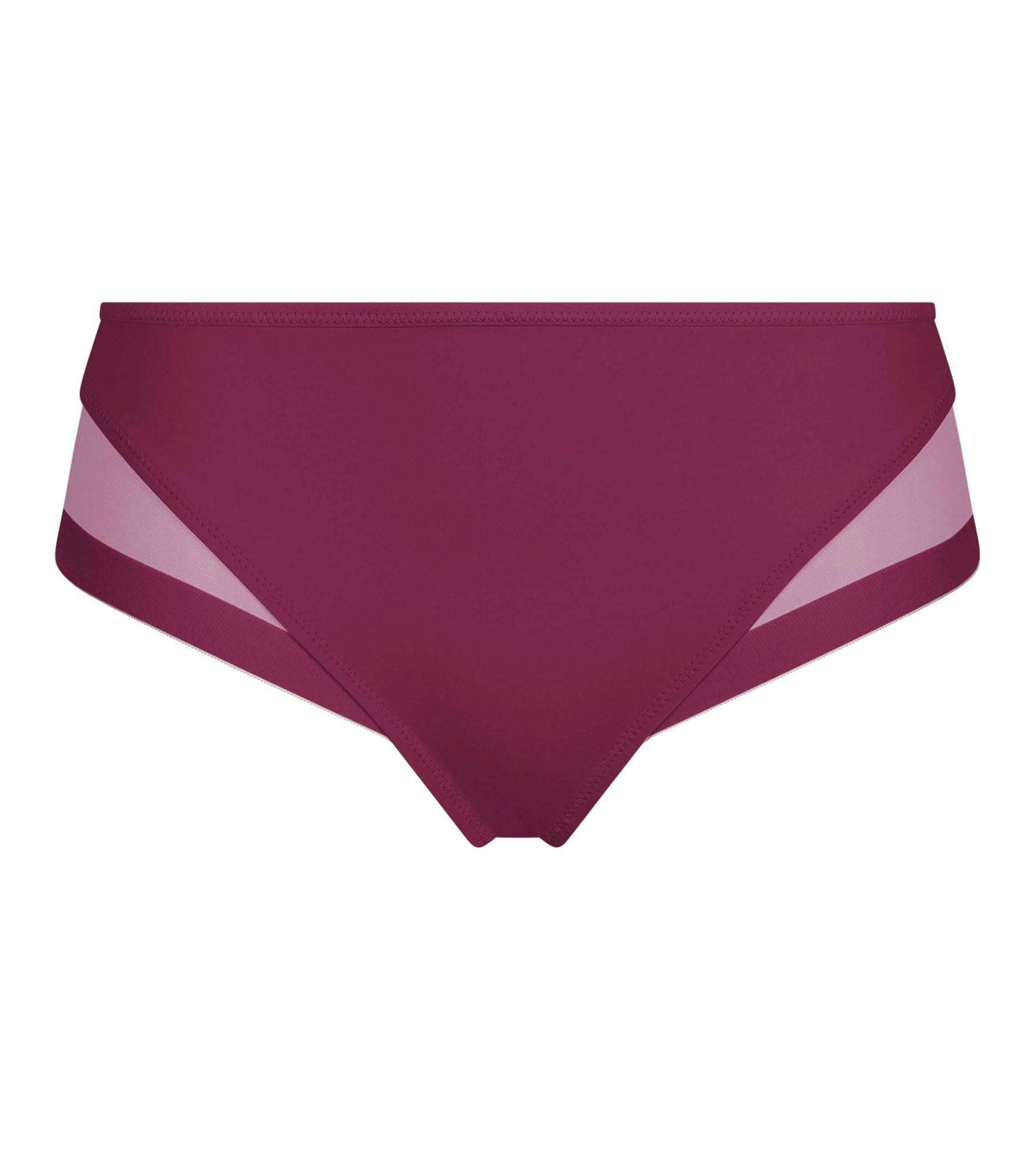 DIM Braga de mujer semitransparente Bordeaux Dim Generous