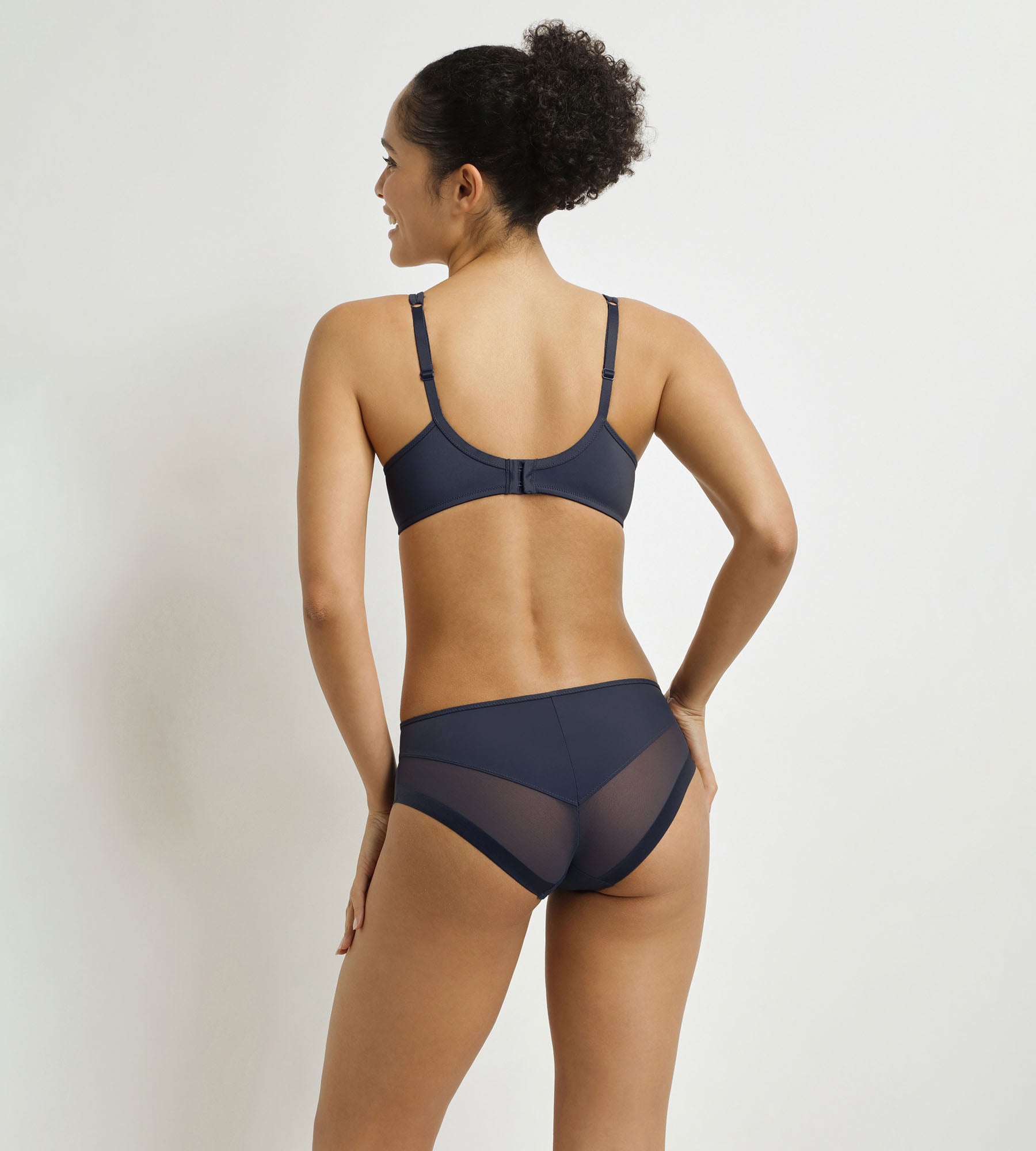 DIM Braga semitransparente de mujer Azul Formal Dim Generosa