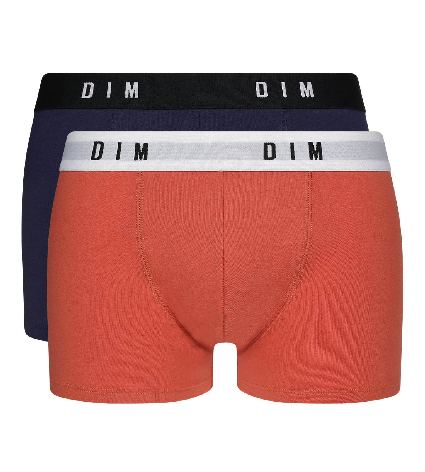 DIM Juego de 2 bóxer para hombre algodón elástico Rojo Azul Denim Dim Originals