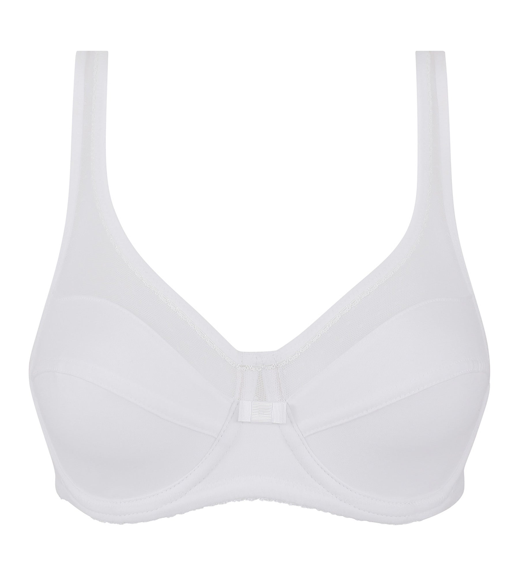 DIM Sujetador de gran capacidad con aros blanco Generous Coton Bio Dim