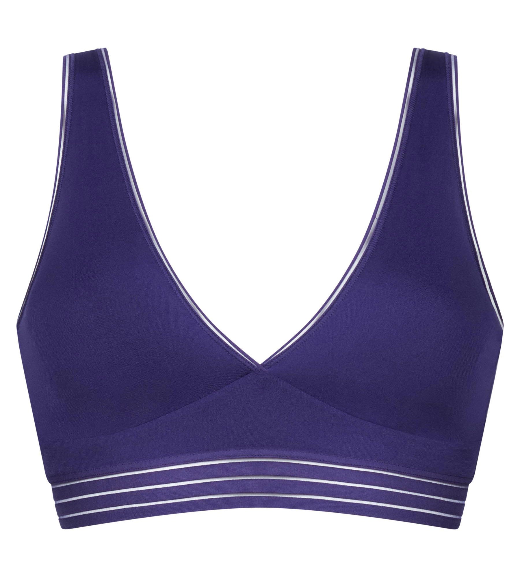 DIM Sujetador sin aros triangular de microfibra Morado Oh My Dim’s