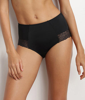 Braga vientre plano mujer talle alto negra Dim Silhouette Essentiel