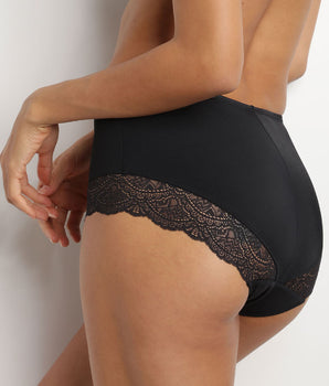 Braga vientre plano mujer talle alto negra Dim Silhouette Essentiel