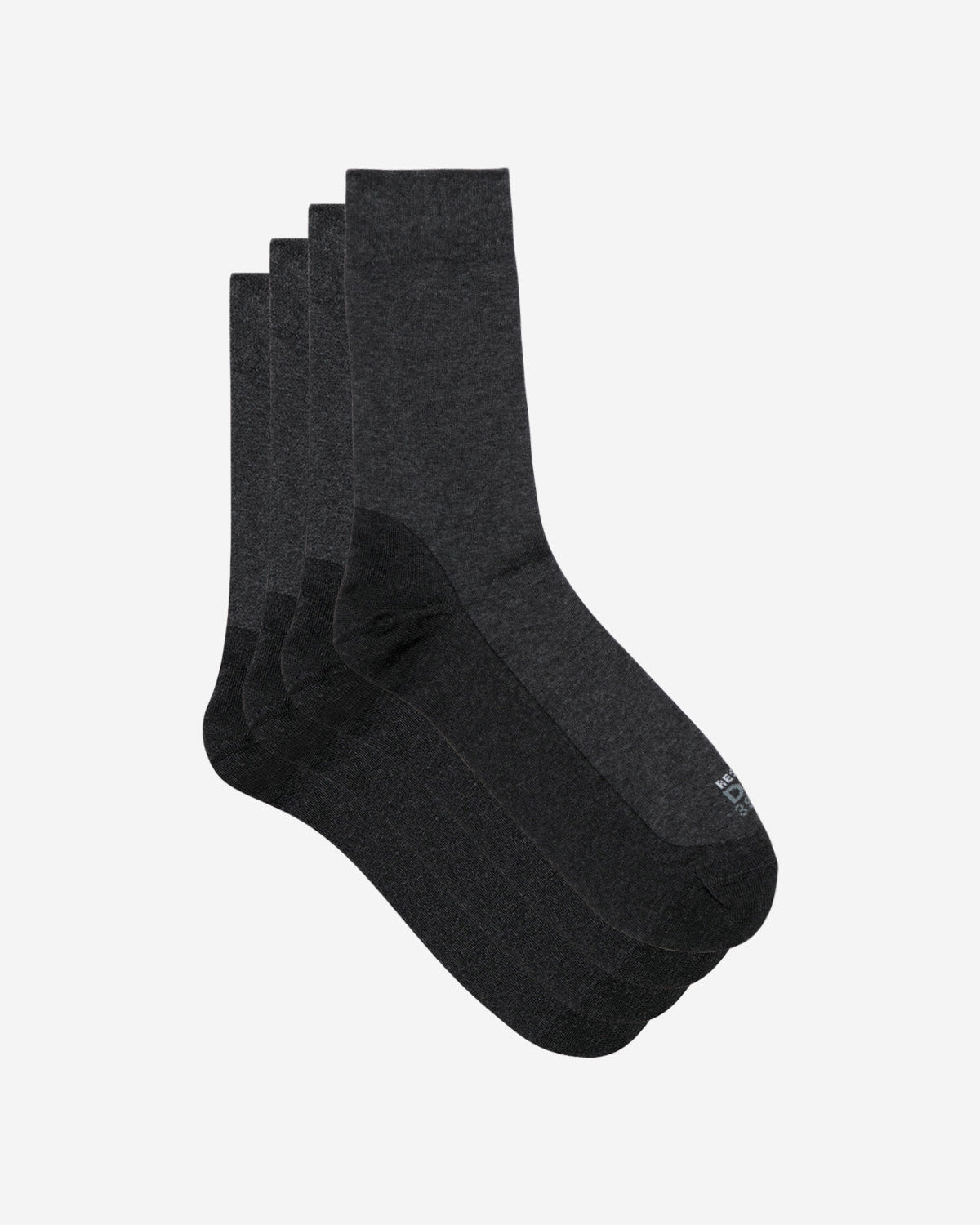 DIM Juego de 2 pares de calcetines de hombre Antracita Chiné Súper resistentes