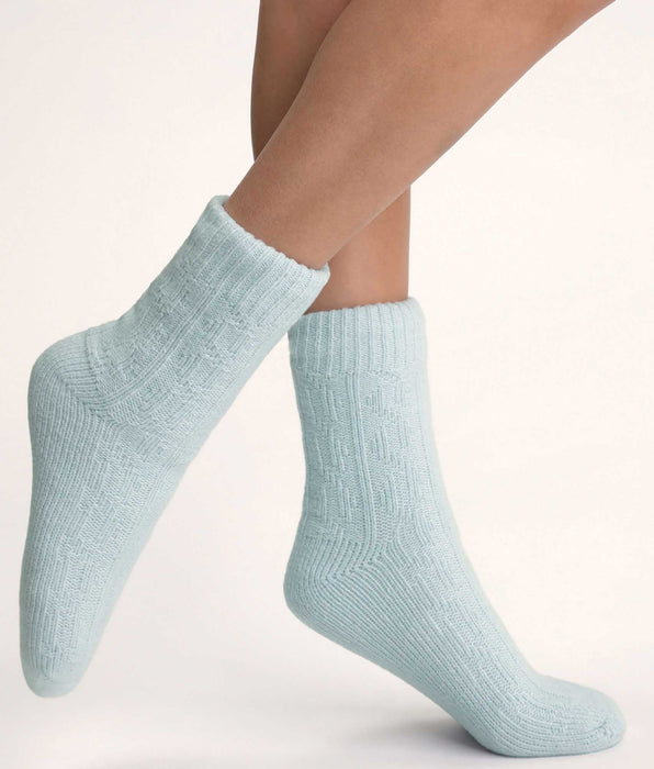 DIM Calcetín de abrigo para mujer Sky Blue Cocoon Fleece