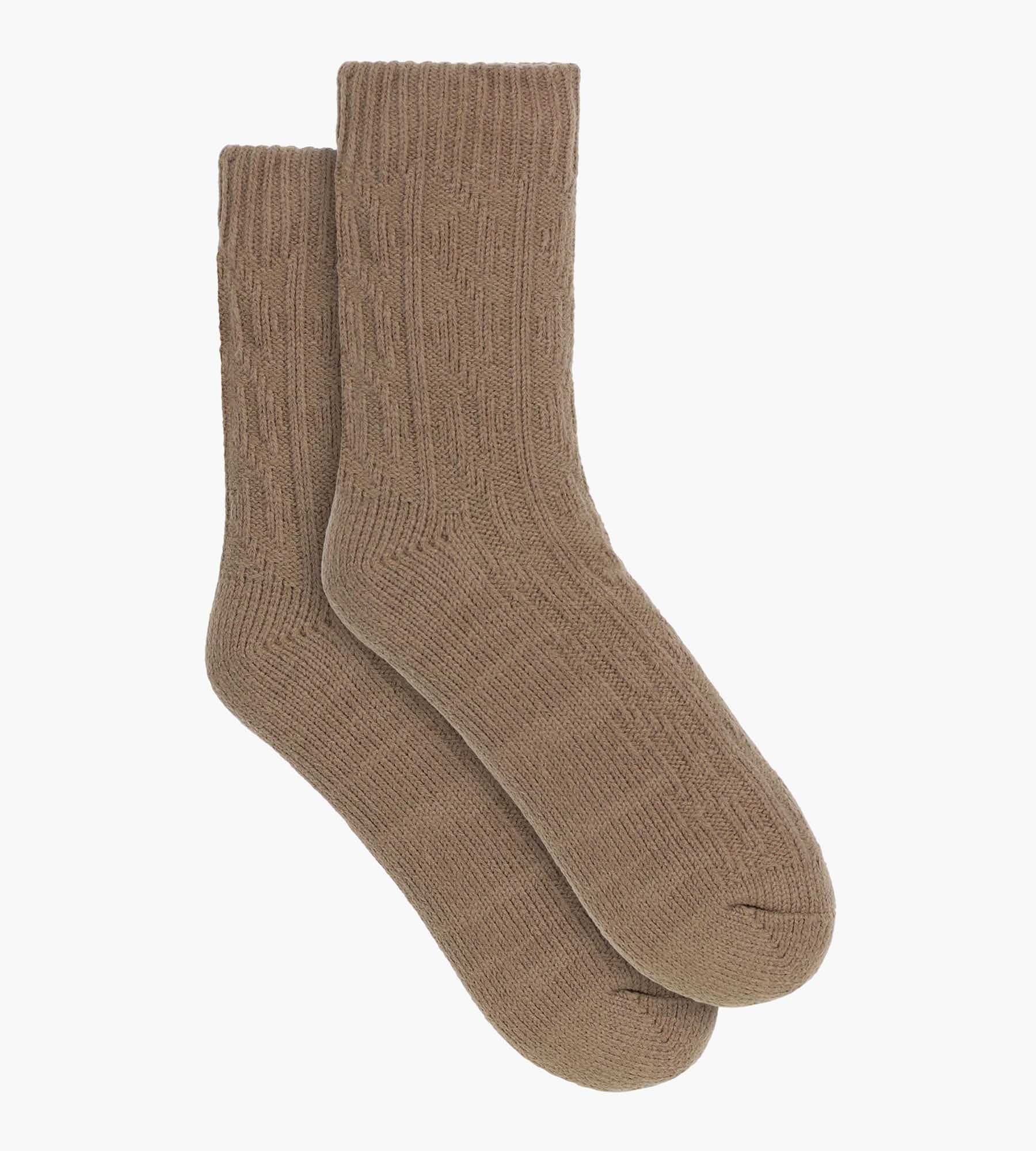DIM Calcetín de abrigo para mujer Cocoon Polar marrón