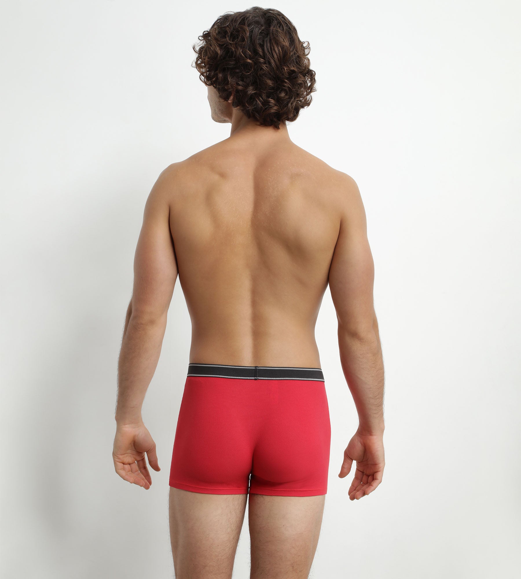DIM Calzoncillos bóxer para hombre de algodón modal acanalado Rouge Addict Dim Elegant
