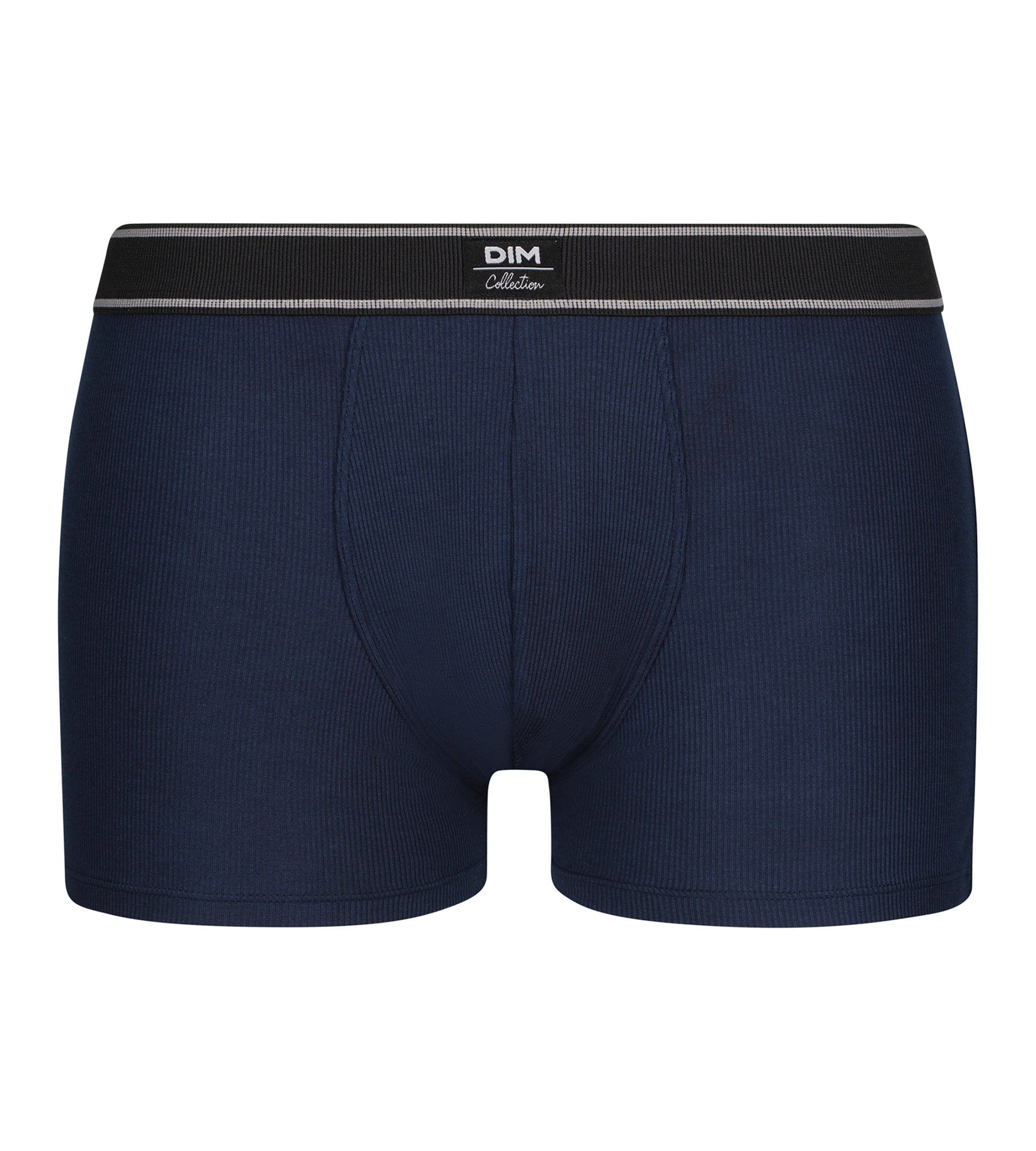 DIM Calzoncillos bóxer para hombre de algodón modal acanalado Azul oscuro Dim Elegant