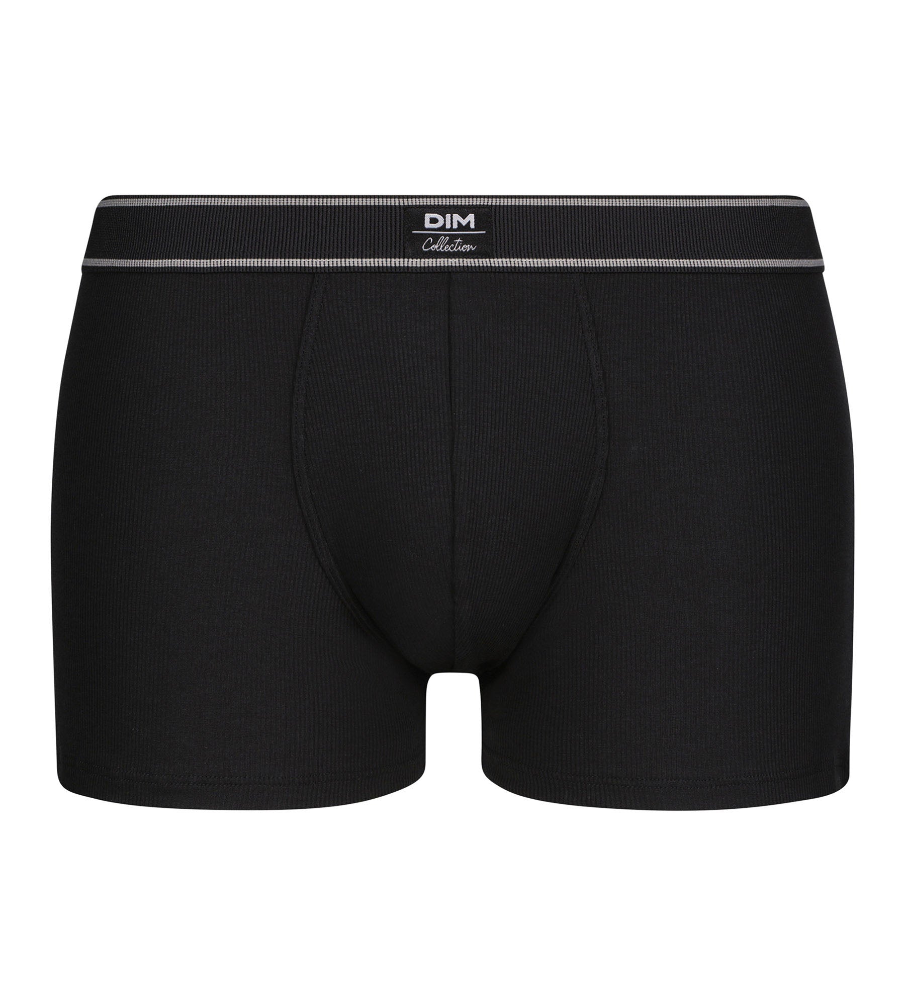 DIM Calzoncillos de algodón modal acanalado para hombre Negro Dim Elegant