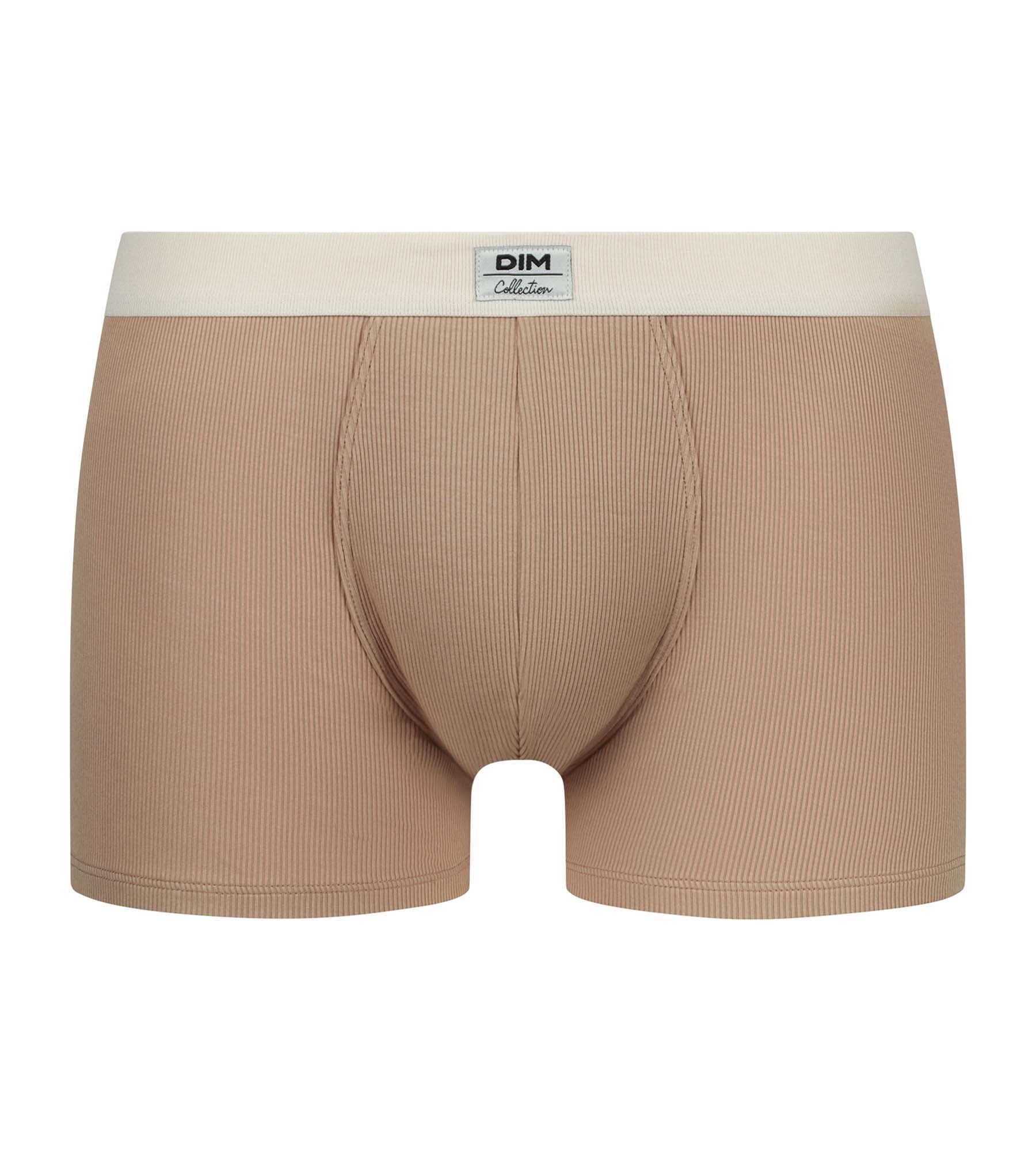 DIM Calzoncillos acanalados para hombre Praliné Dim Elegant