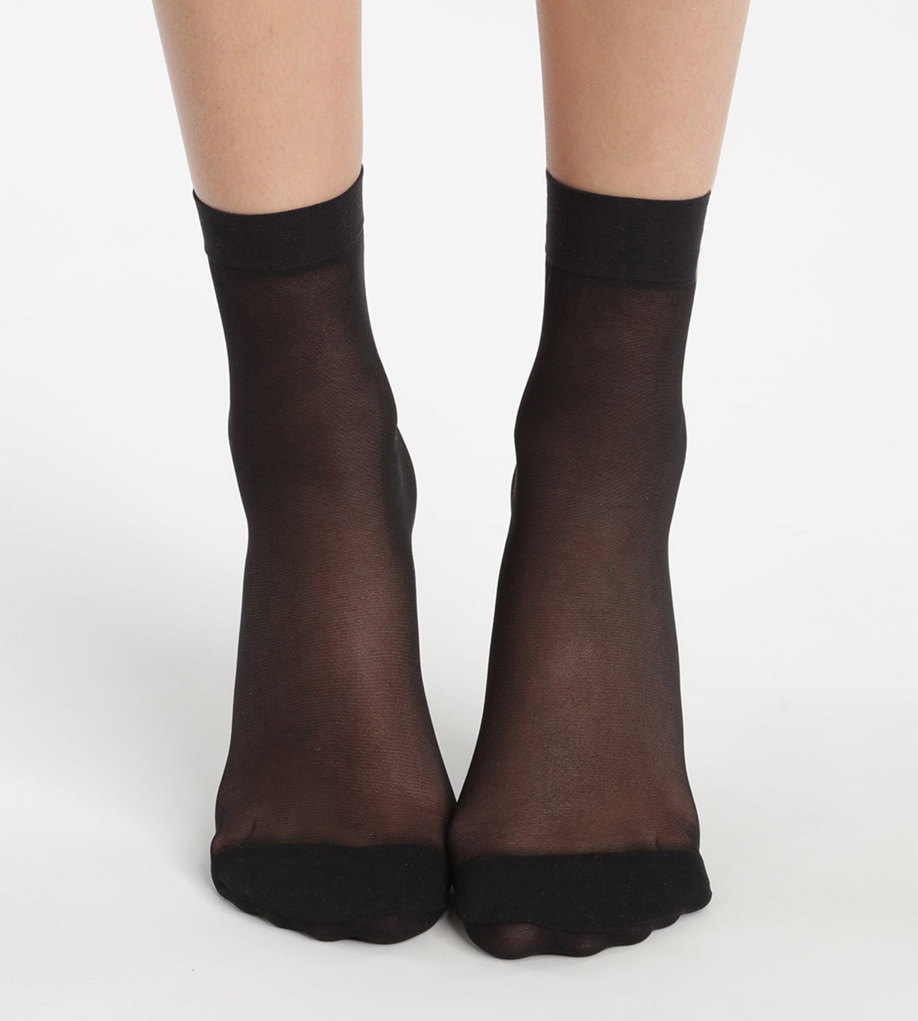 DIM Pack de dos pares de calcetines tobilleros en reforzada Negro Ultra Resist