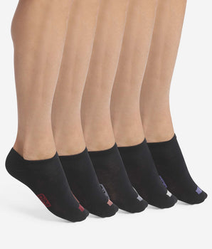 Pack de 5 pares de calcetines negros de algodón para hombre con etiquetas EcoDim